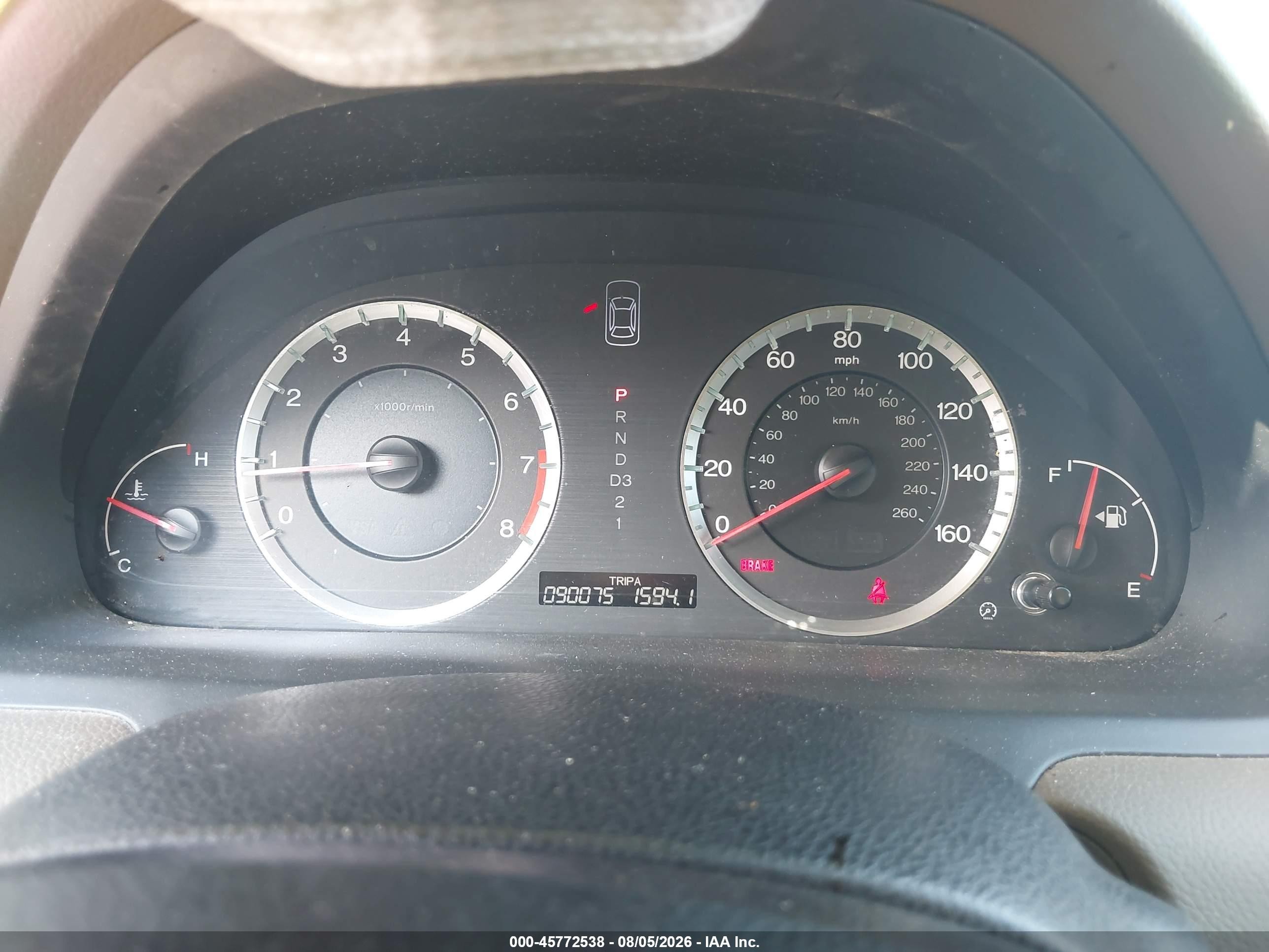 2009 Honda Accord 2.4 Lx-p Черный vin: 1HGCP26419A007708