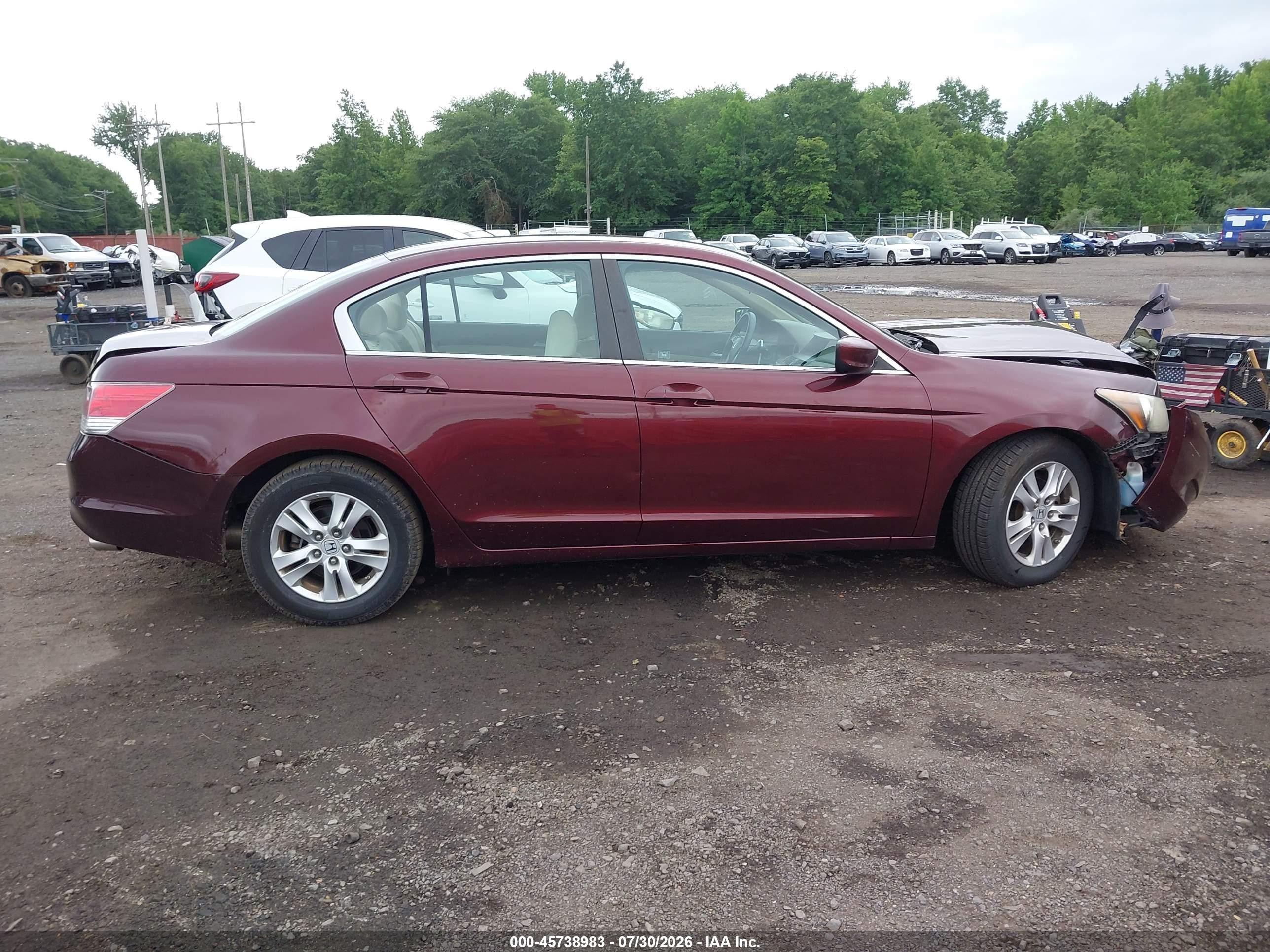 2009 Honda Accord 2.4 Lx-p Burgundy vin: 1HGCP26419A067410