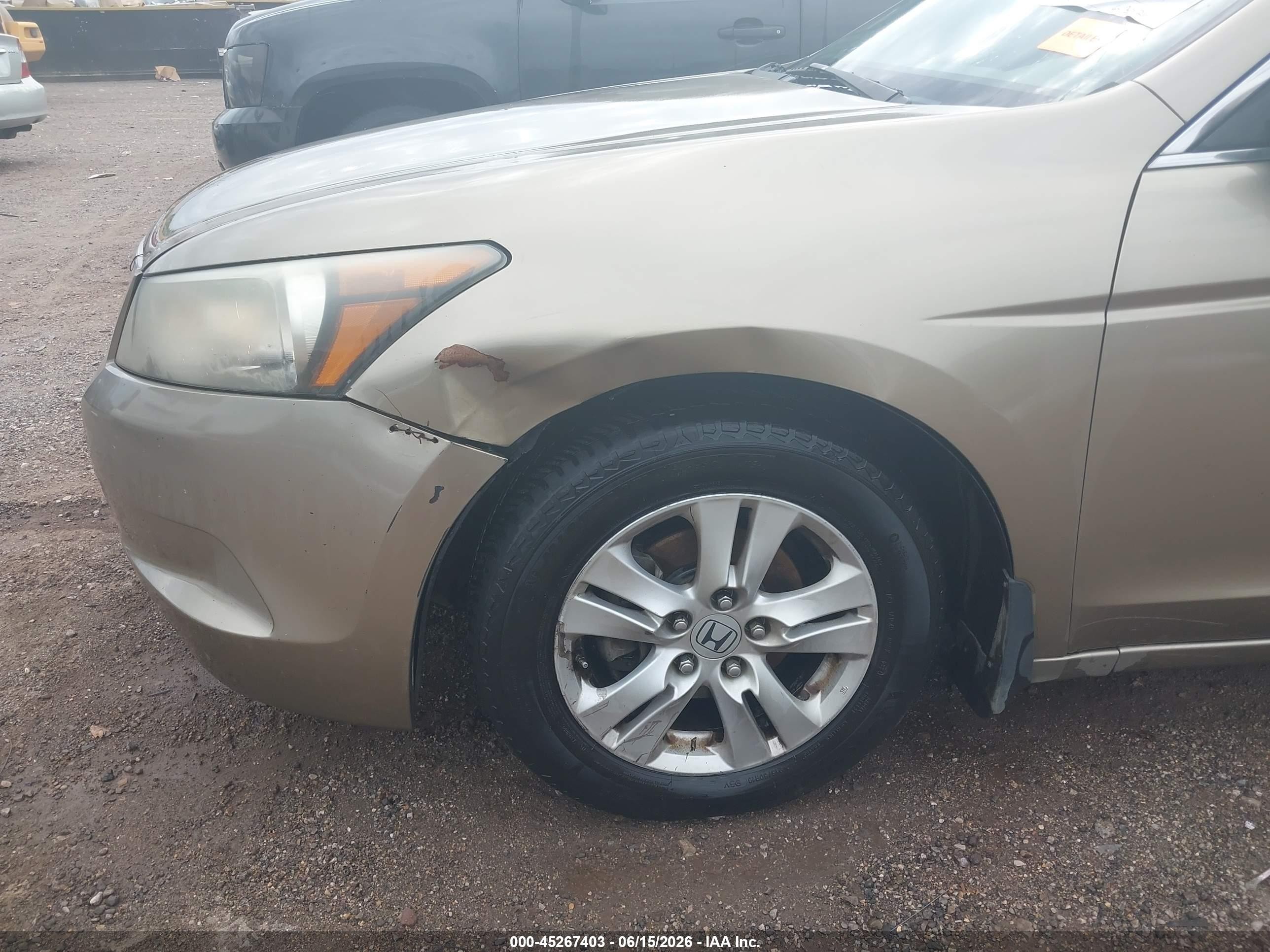 2009 Honda Accord 2.4 Lx-p Gold vin: 1HGCP26419A151985