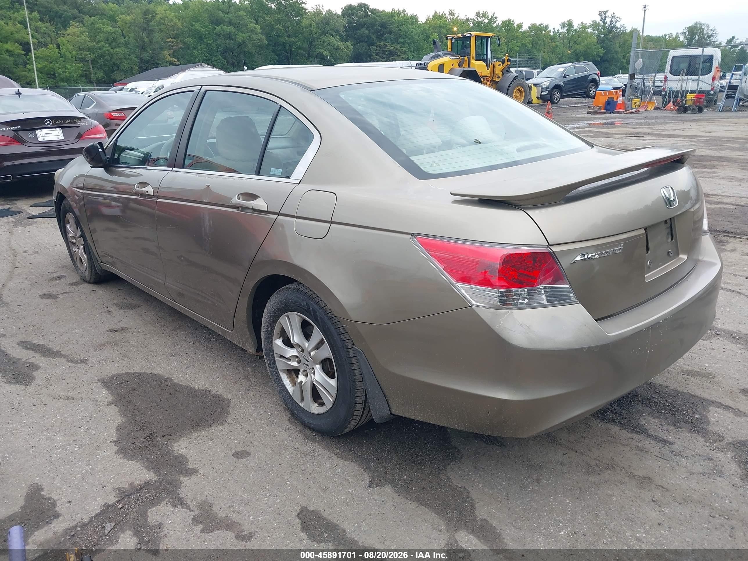 2008 Honda Accord 2.4 Lx-p Gold vin: 1HGCP26428A026010