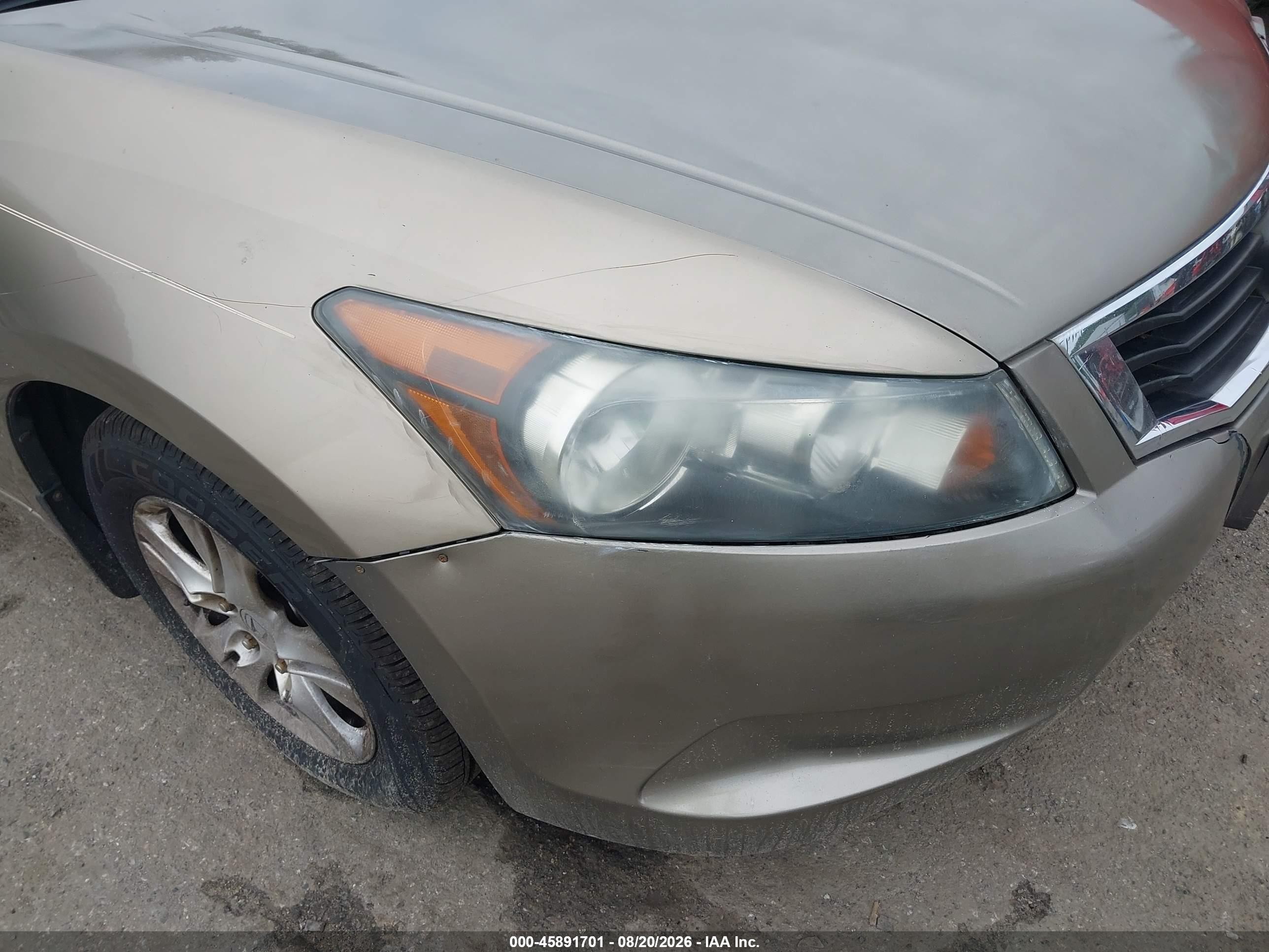 2008 Honda Accord 2.4 Lx-p Gold vin: 1HGCP26428A026010