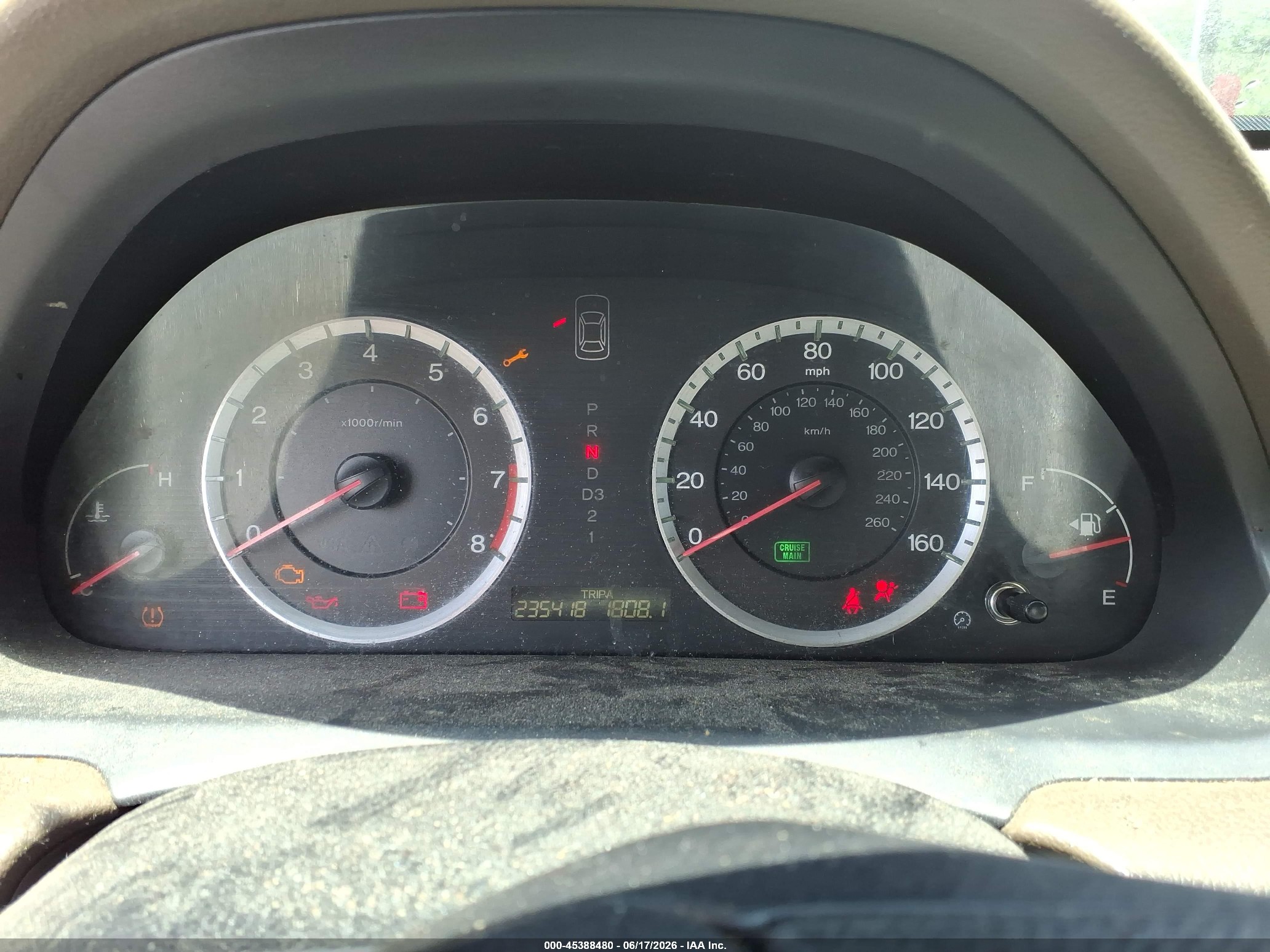 2009 Honda Accord 2.4 Lx-p White vin: 1HGCP26429A026851
