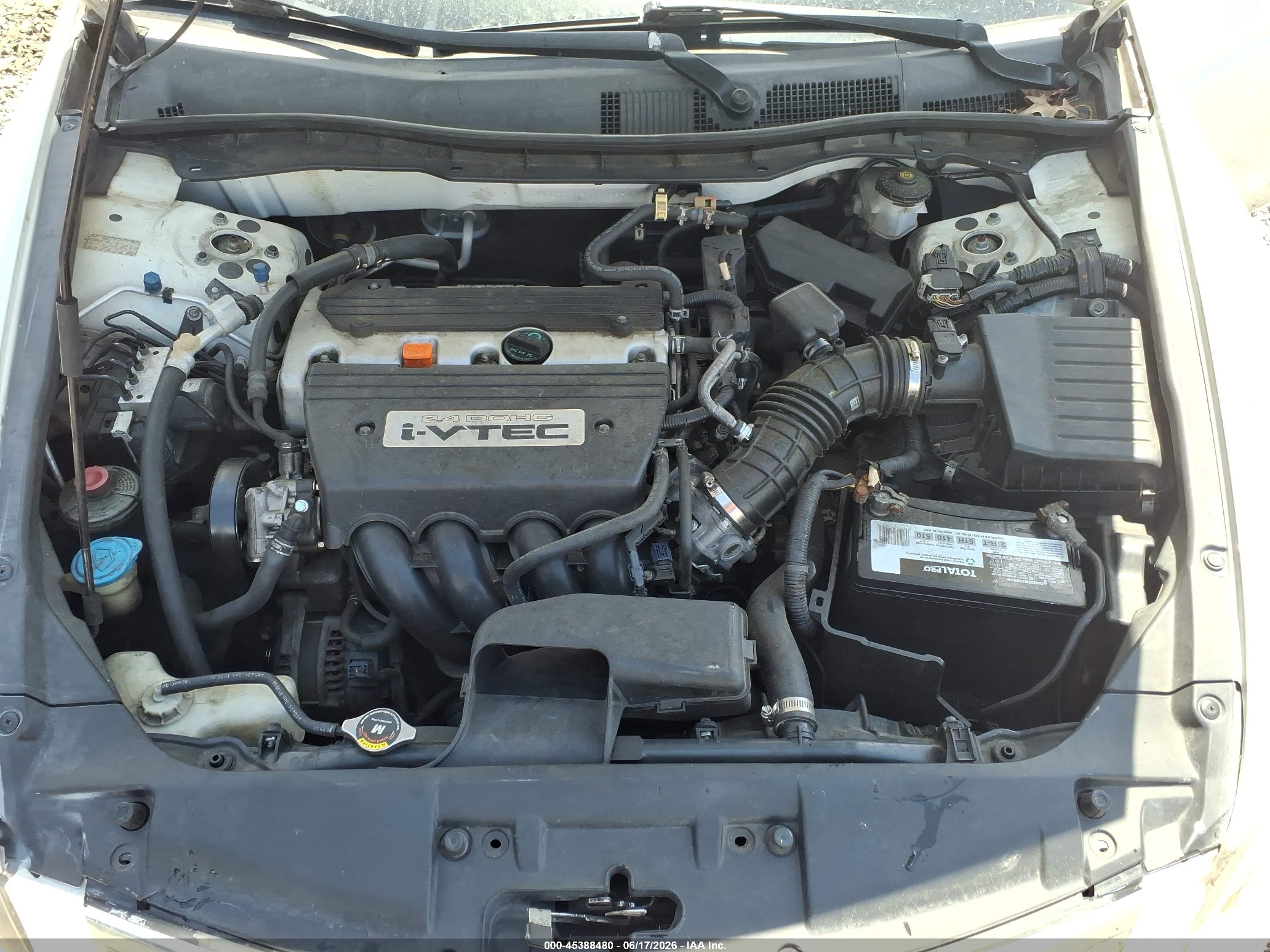 2009 Honda Accord 2.4 Lx-p White vin: 1HGCP26429A026851