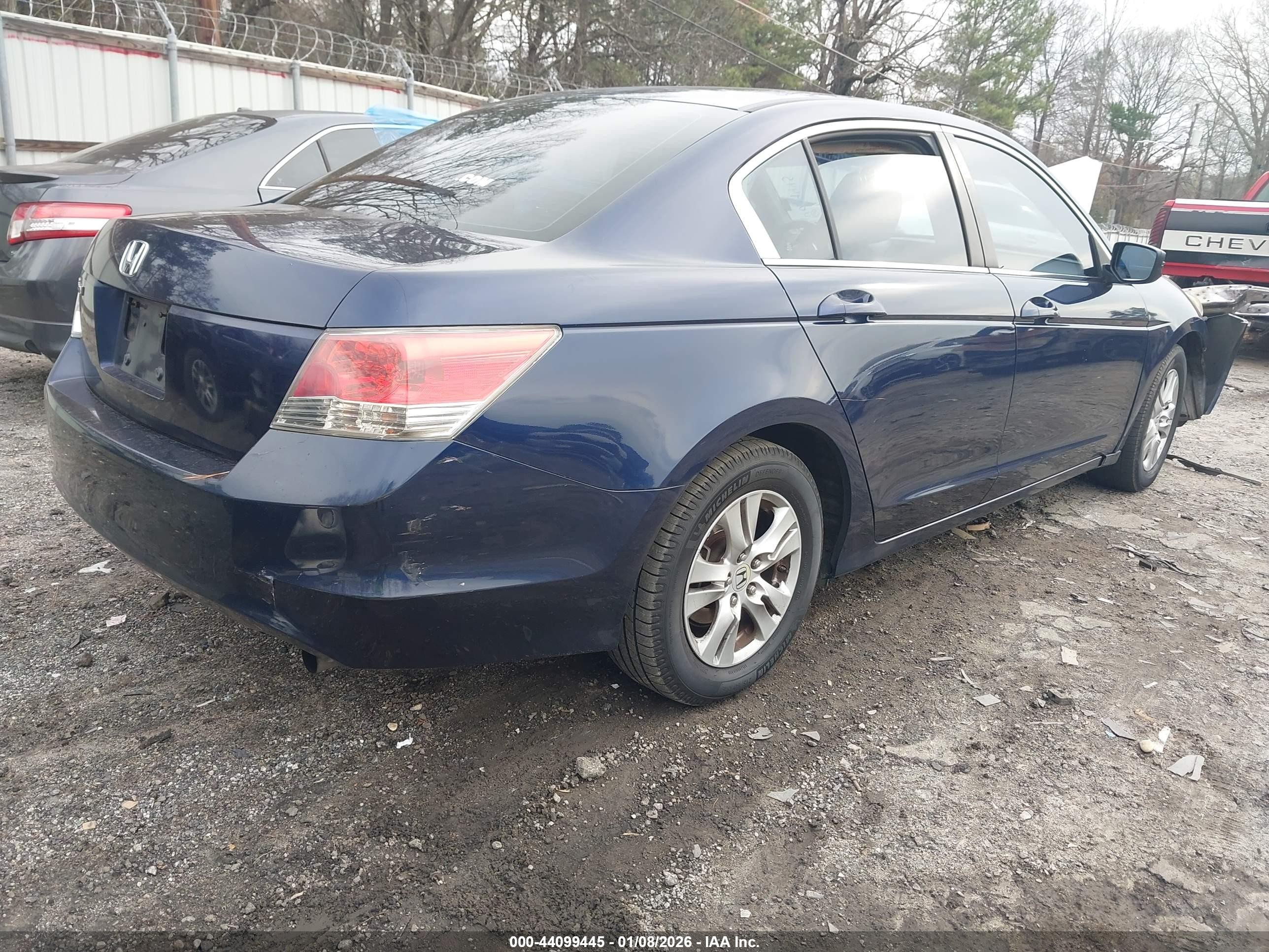 2009 Honda Accord 2.4 Lx-p Blue vin: 1HGCP26429A042208