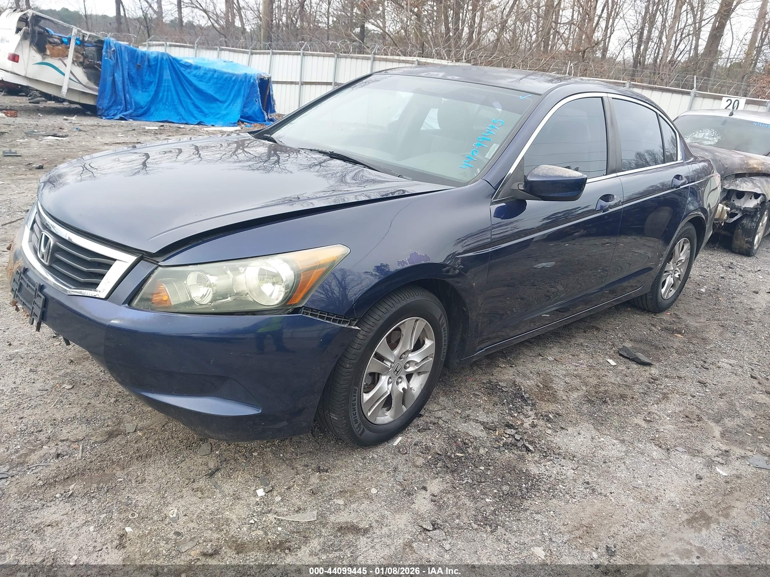 2009 Honda Accord 2.4 Lx-p Blue vin: 1HGCP26429A042208