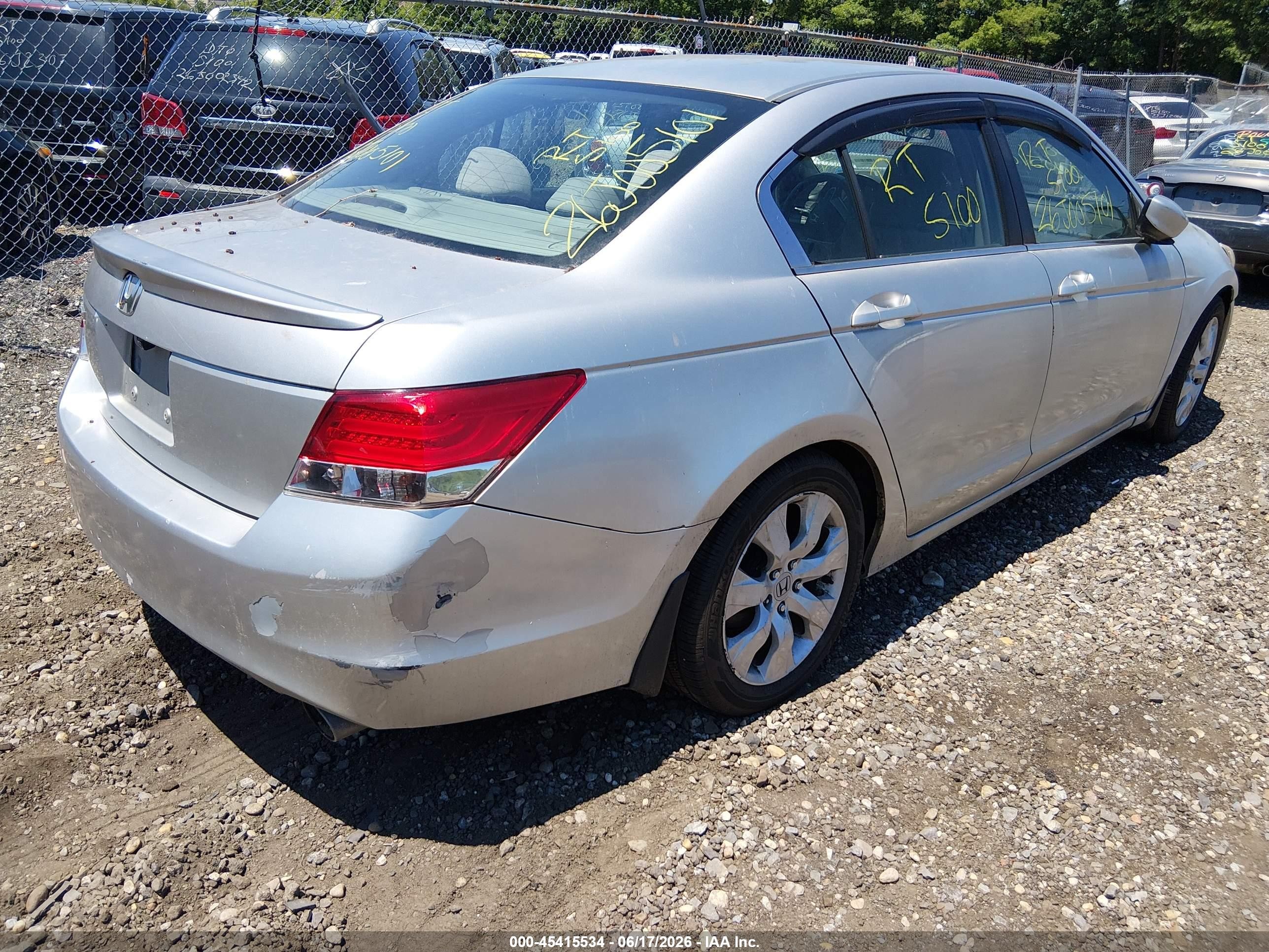 2008 Honda Accord 2.4 Lx-p Gray vin: 1HGCP26438A032754