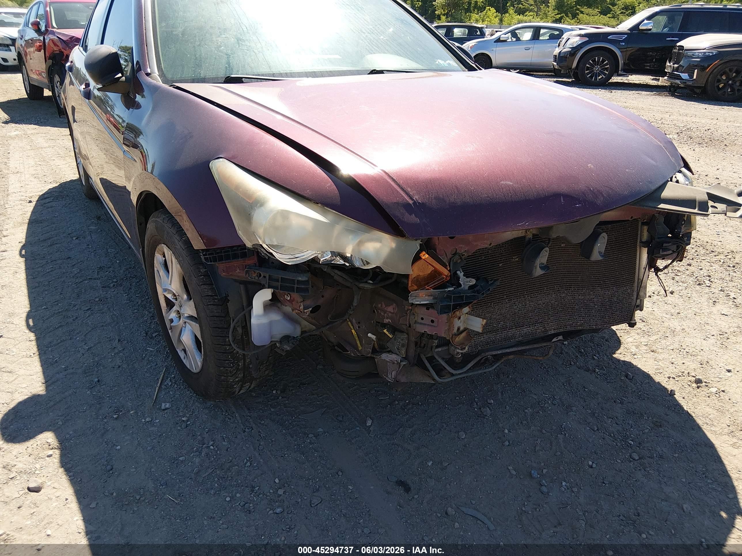 2008 Honda Accord 2.4 Lx-p Maroon vin: 1HGCP26438A135561