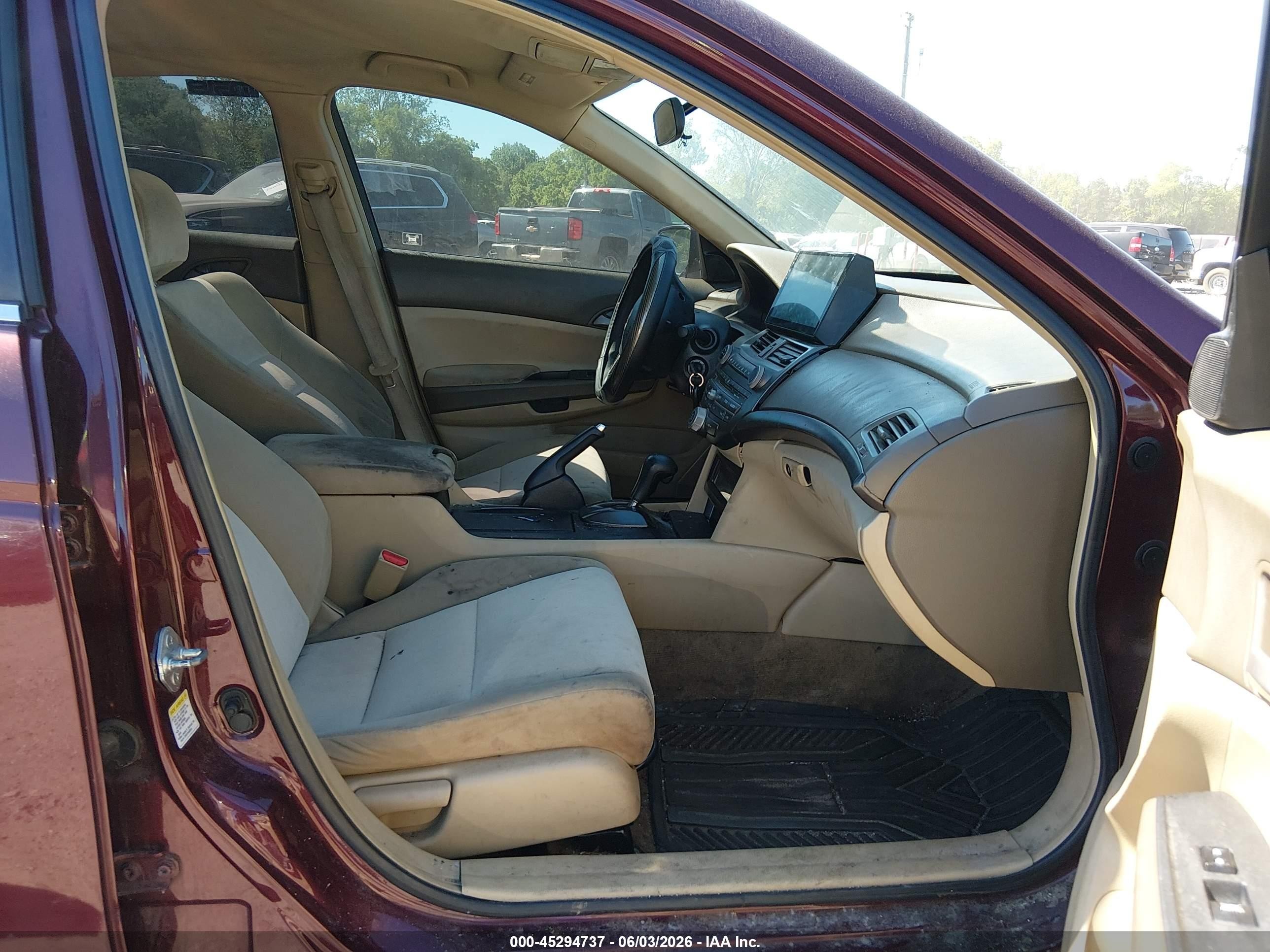 2008 Honda Accord 2.4 Lx-p Maroon vin: 1HGCP26438A135561