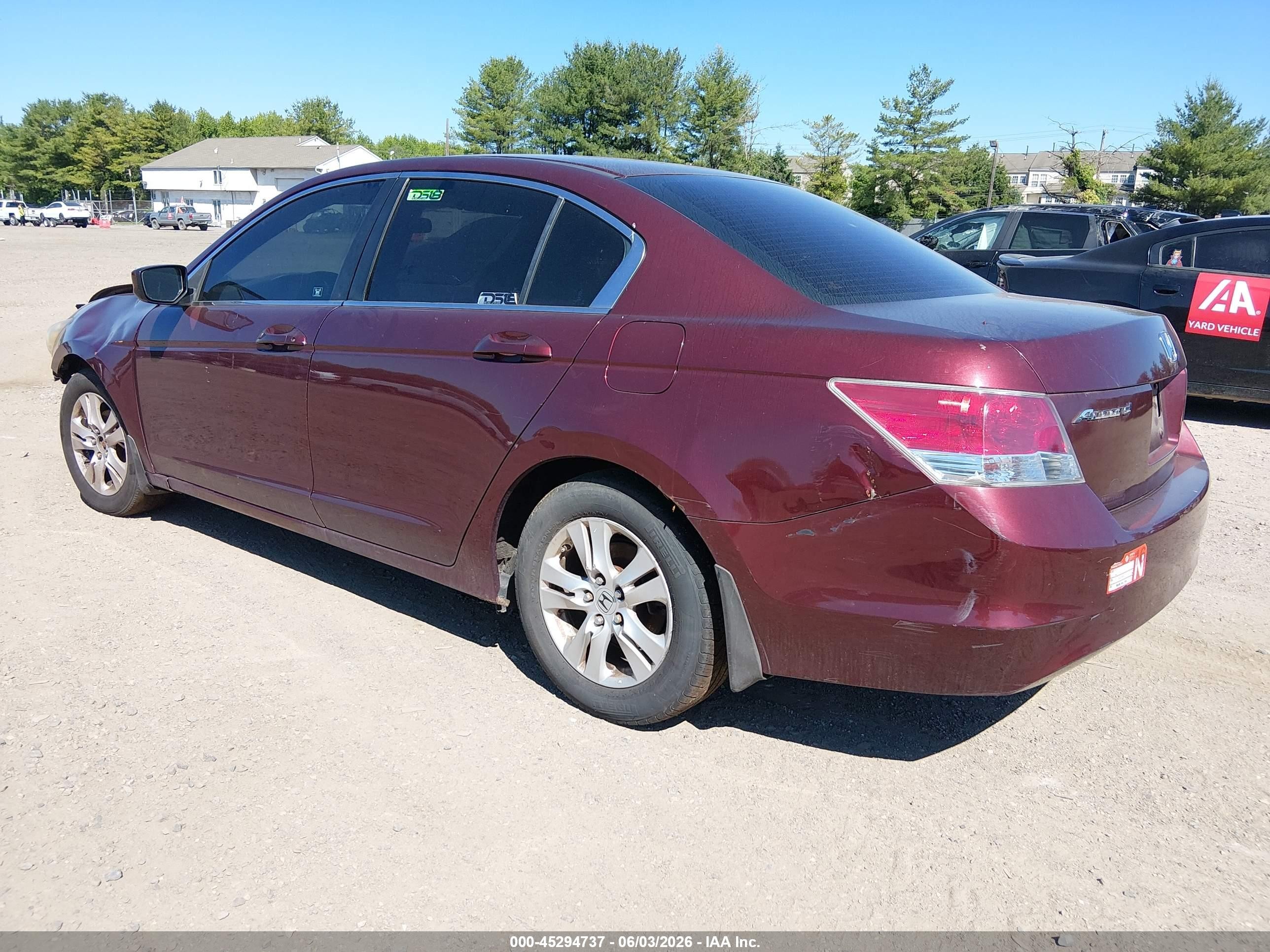 2008 Honda Accord 2.4 Lx-p Maroon vin: 1HGCP26438A135561