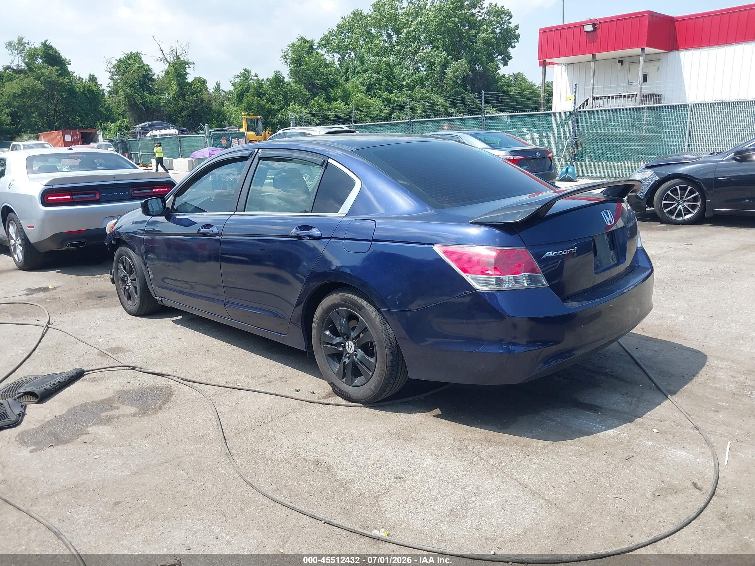 2008 Honda Accord 2.4 Lx-p Blue vin: 1HGCP26438A139464