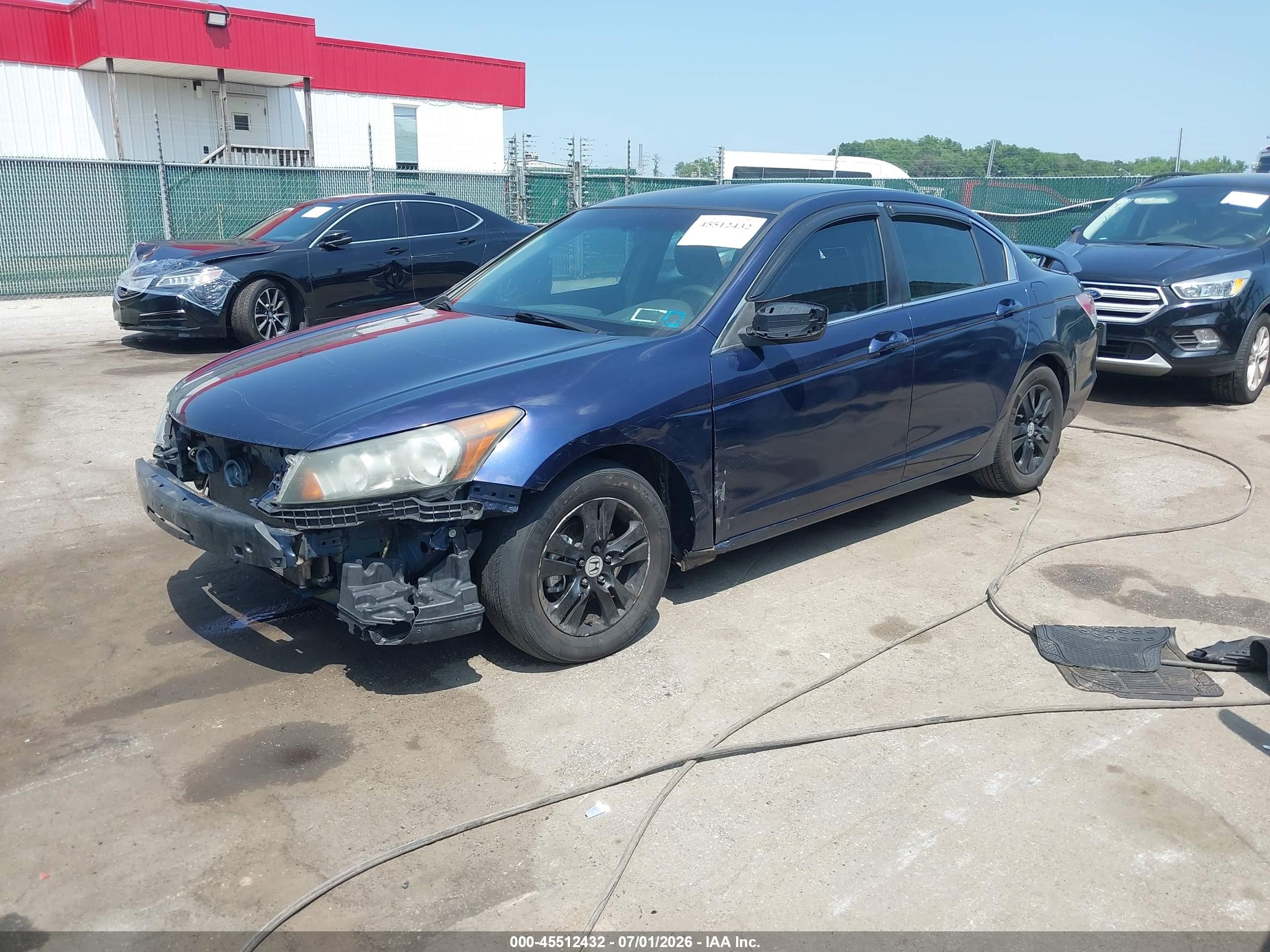 2008 Honda Accord 2.4 Lx-p Blue vin: 1HGCP26438A139464