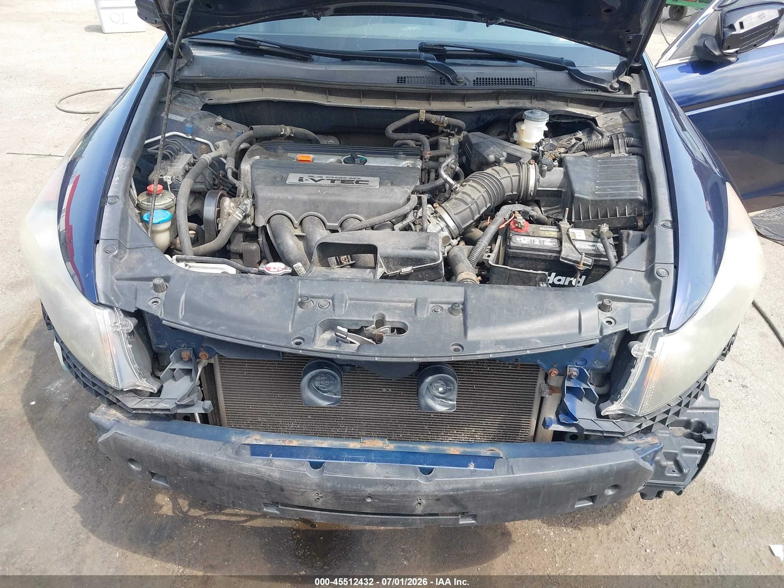 2008 Honda Accord 2.4 Lx-p Blue vin: 1HGCP26438A139464