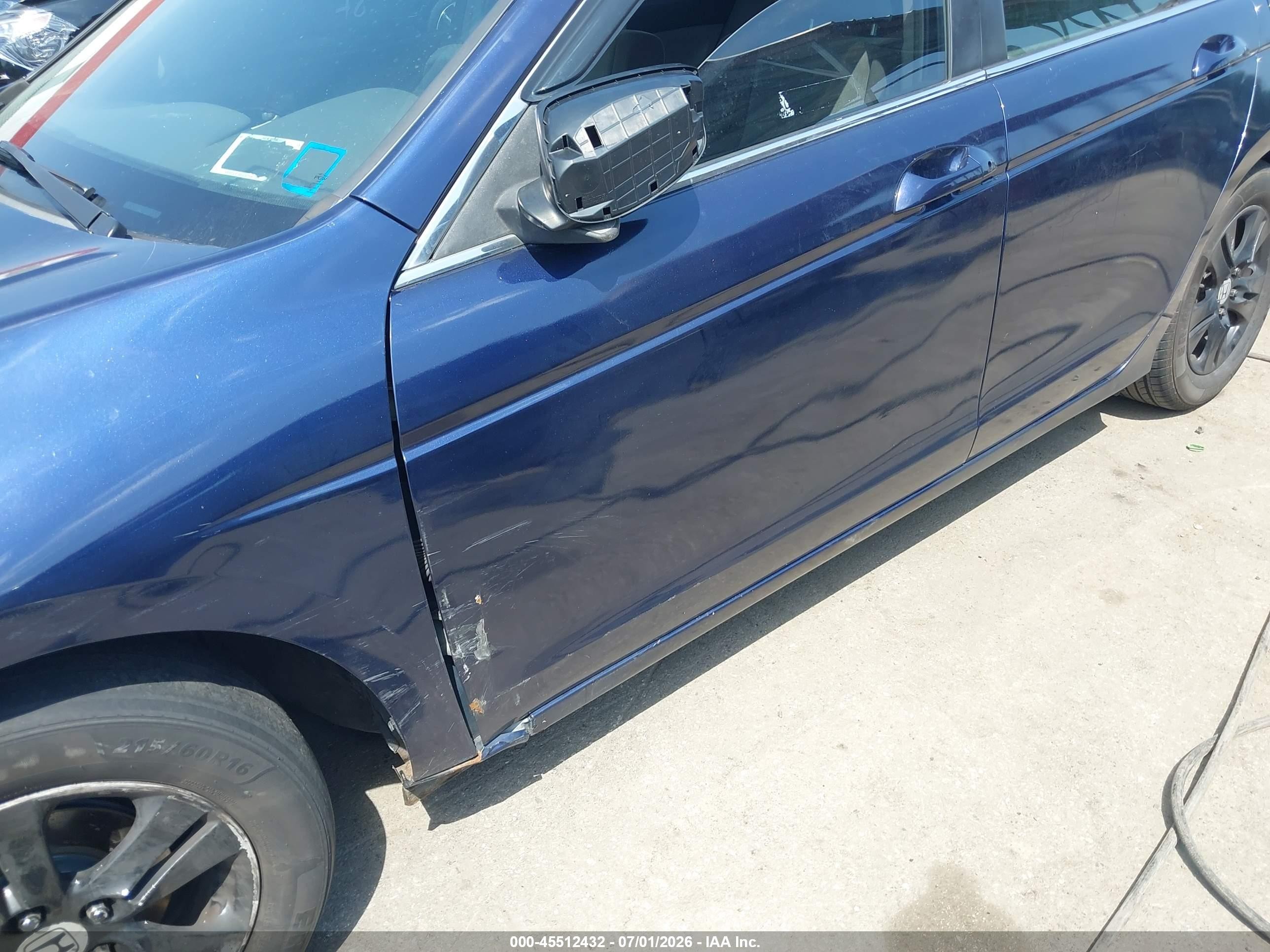 2008 Honda Accord 2.4 Lx-p Blue vin: 1HGCP26438A139464