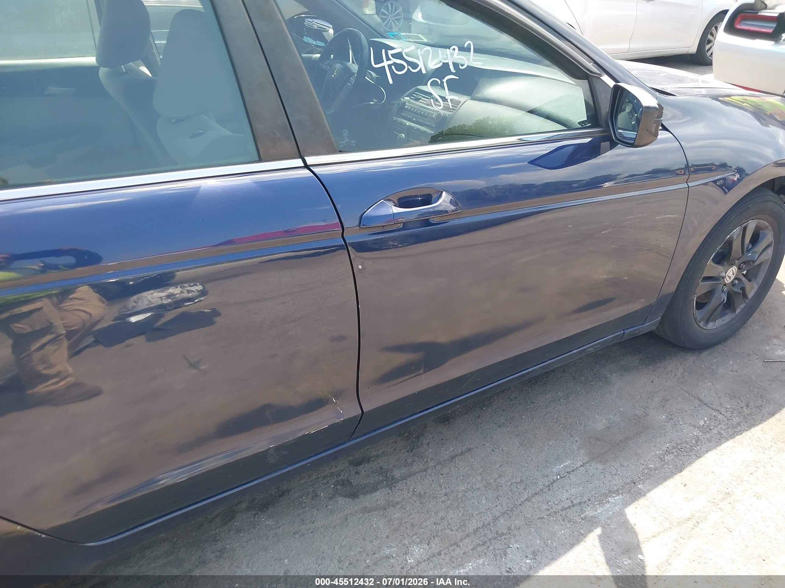 2008 Honda Accord 2.4 Lx-p Blue vin: 1HGCP26438A139464