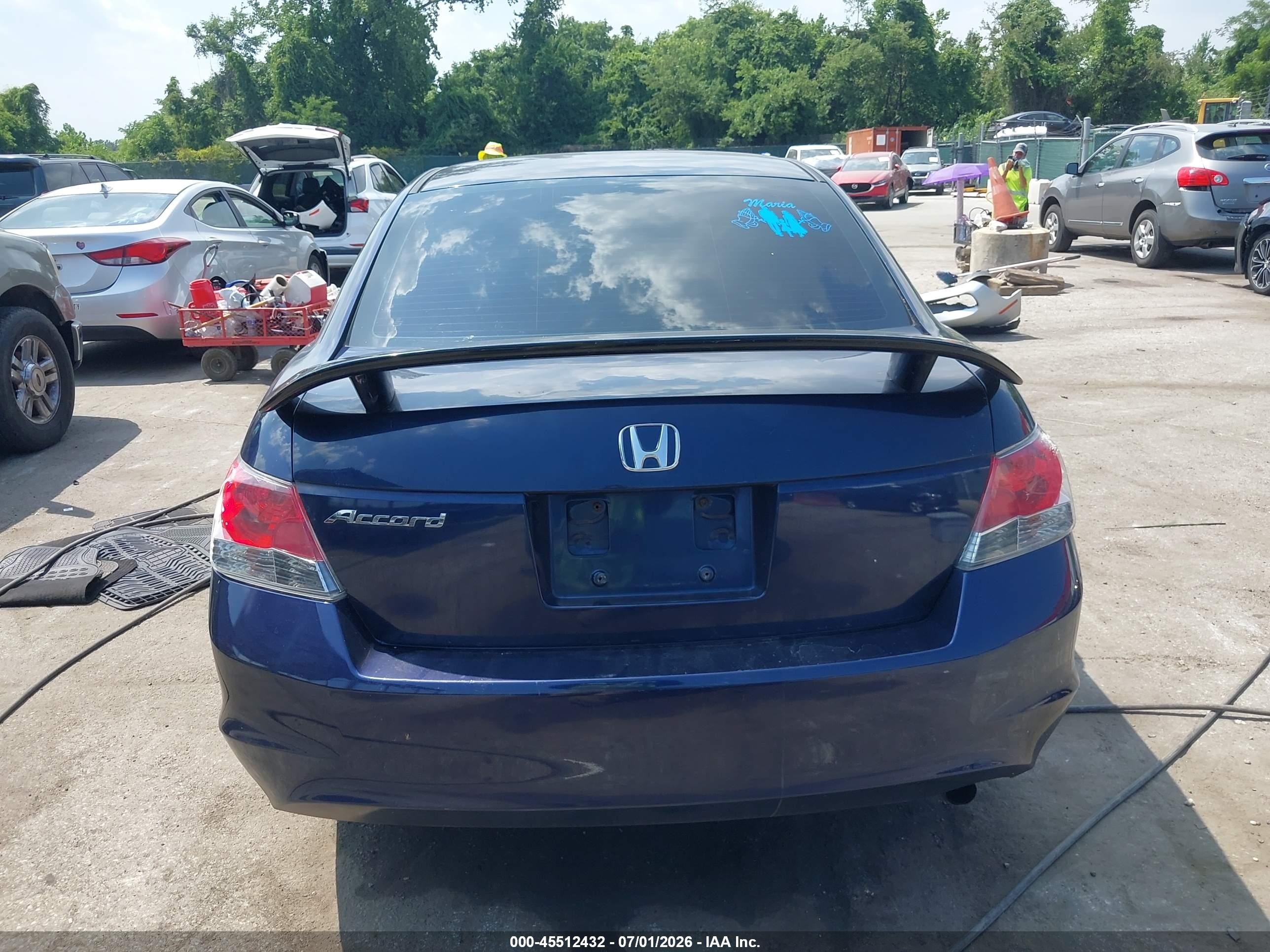 2008 Honda Accord 2.4 Lx-p Blue vin: 1HGCP26438A139464