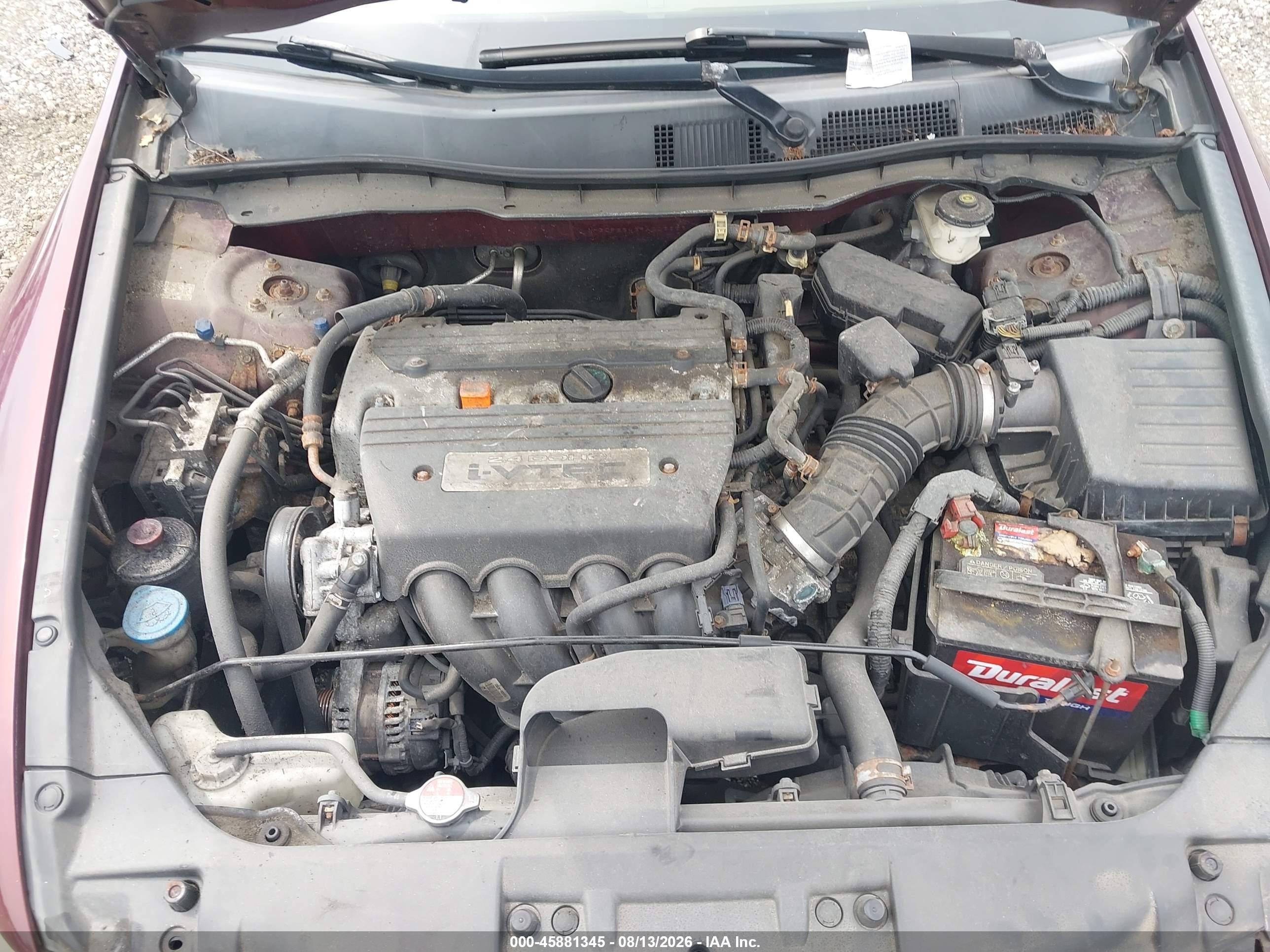 2009 Honda Accord 2.4 Lx-p Red vin: 1HGCP26439A006639
