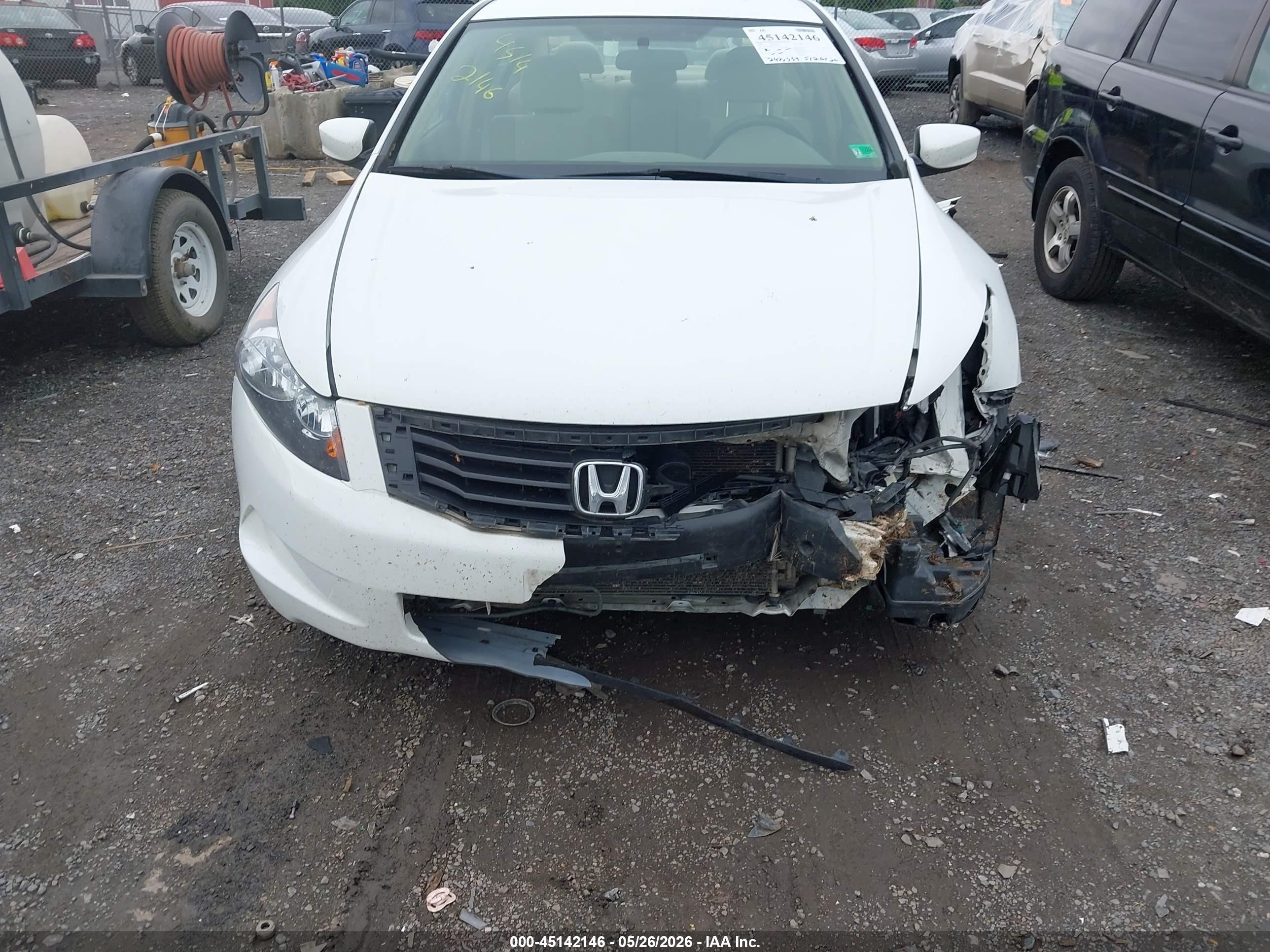 2009 Honda Accord 2.4 Lx-p White vin: 1HGCP26439A041939