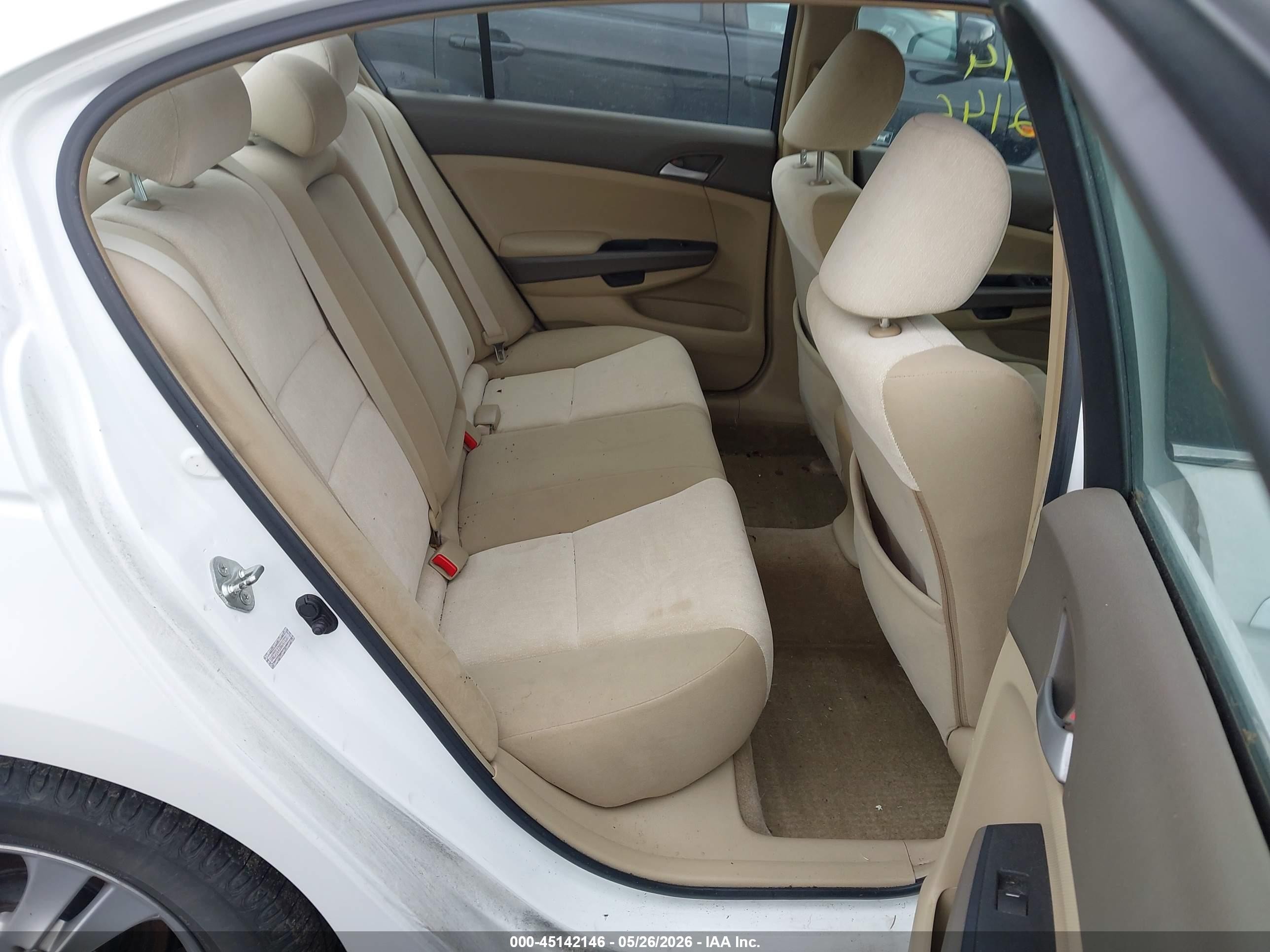 2009 Honda Accord 2.4 Lx-p White vin: 1HGCP26439A041939