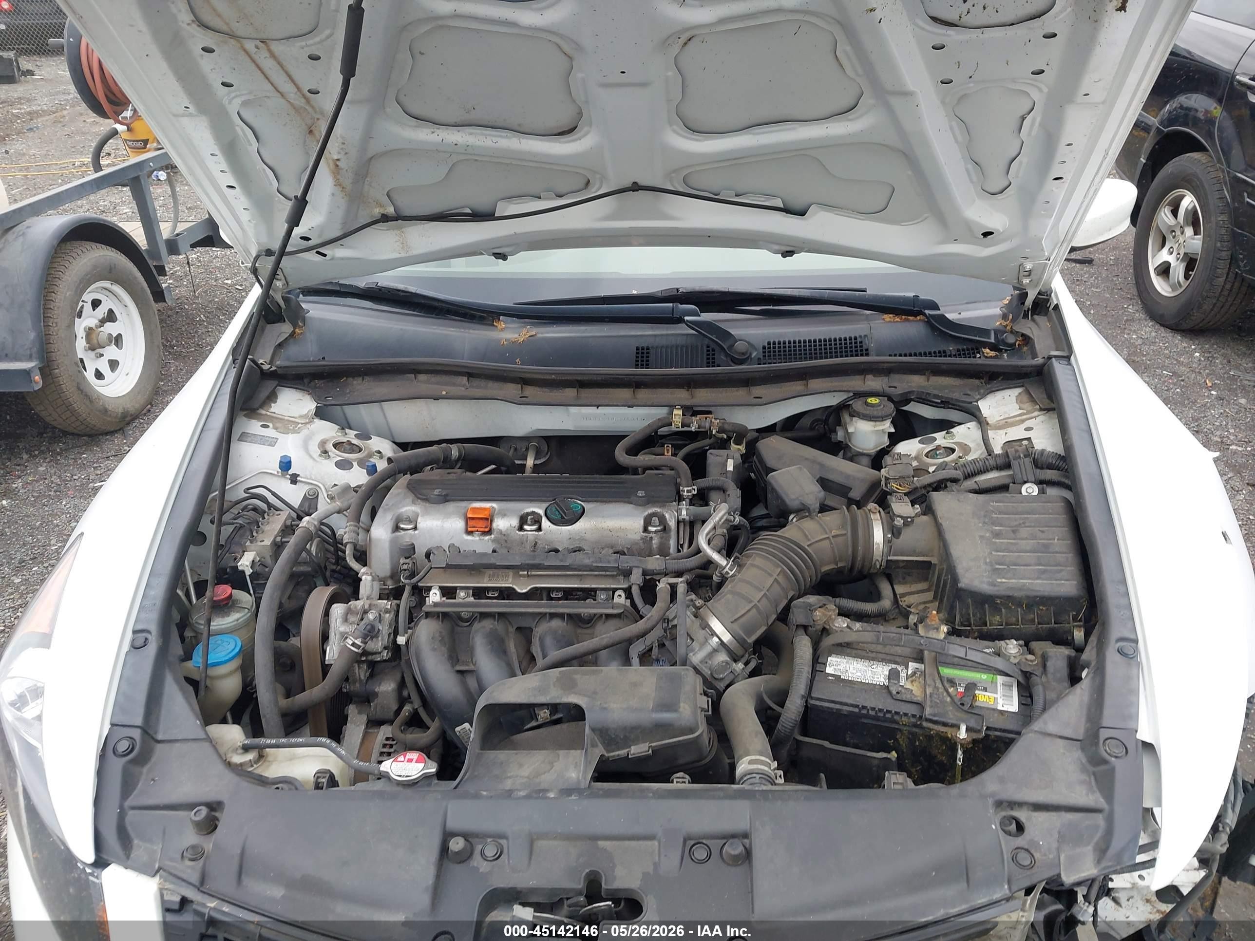 2009 Honda Accord 2.4 Lx-p White vin: 1HGCP26439A041939