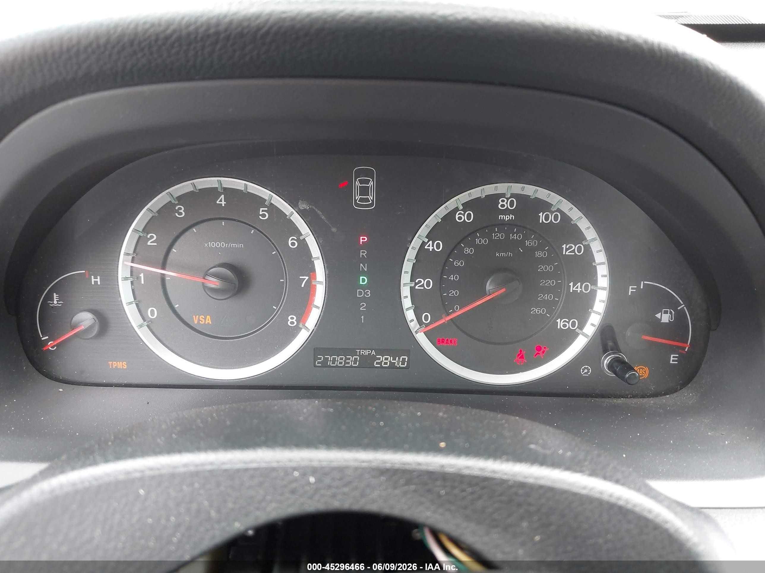 2009 Honda Accord 2.4 Lx-p Gray vin: 1HGCP26439A049748