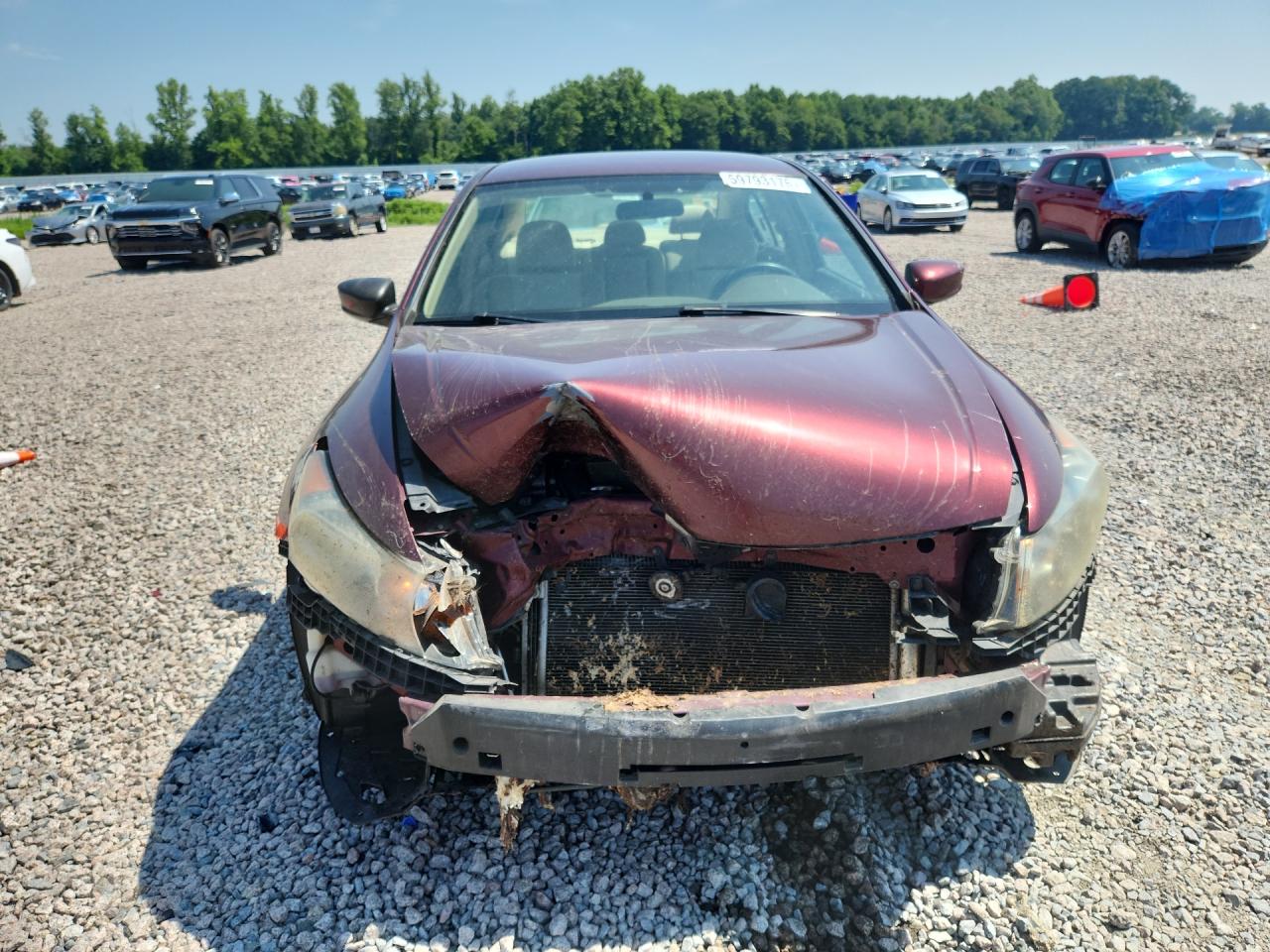 2008 Honda Accord Lxp Maroon vin: 1HGCP26448A087536