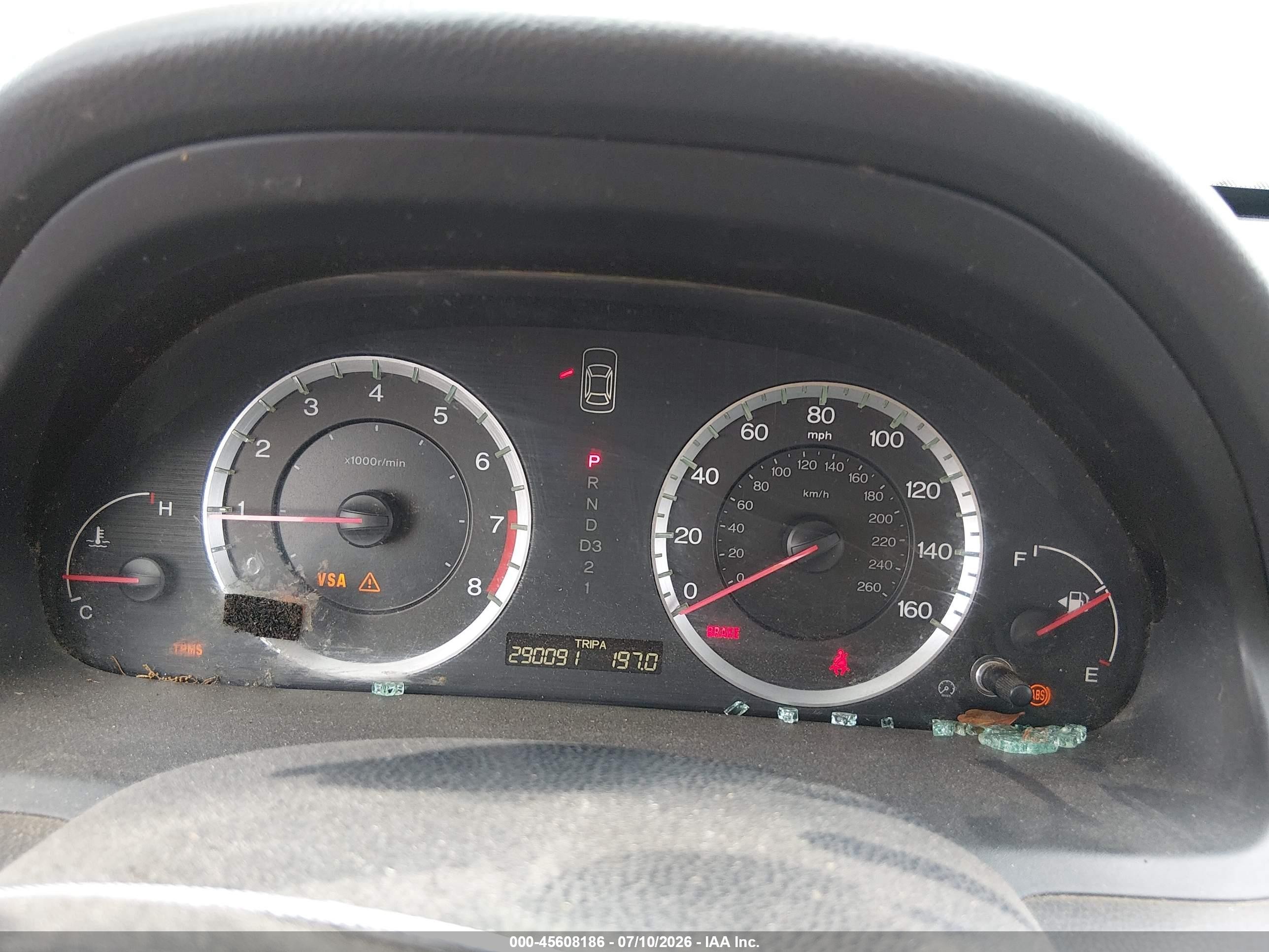 2008 Honda Accord 2.4 Lx-p Gray vin: 1HGCP26448A102939