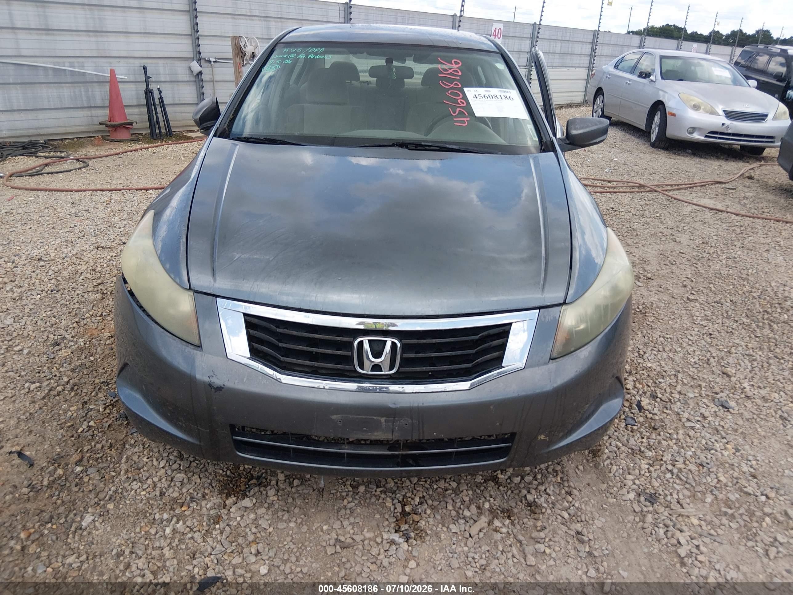 2008 Honda Accord 2.4 Lx-p Gray vin: 1HGCP26448A102939
