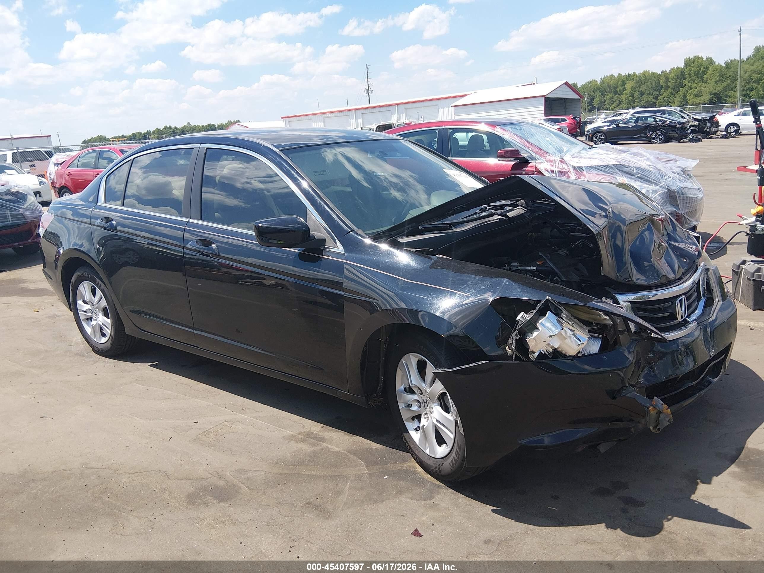 2008 Honda Accord 2.4 Lx-p Black vin: 1HGCP26448A107977
