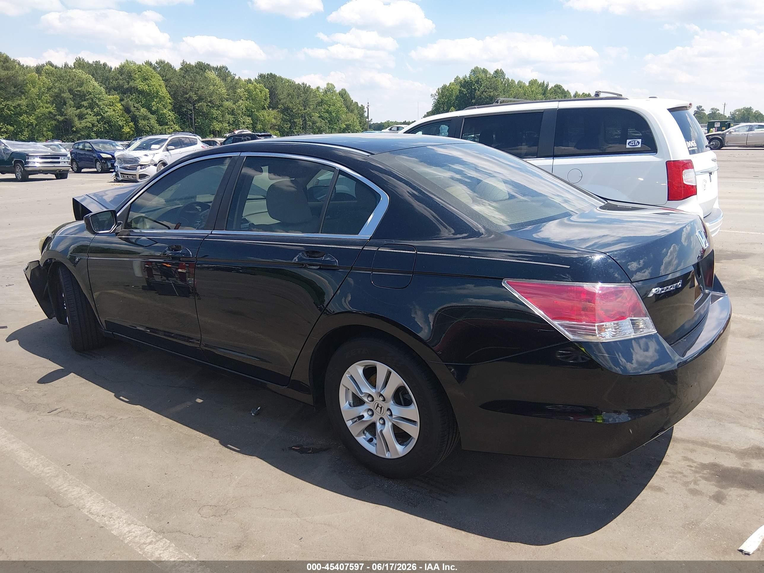 2008 Honda Accord 2.4 Lx-p Black vin: 1HGCP26448A107977