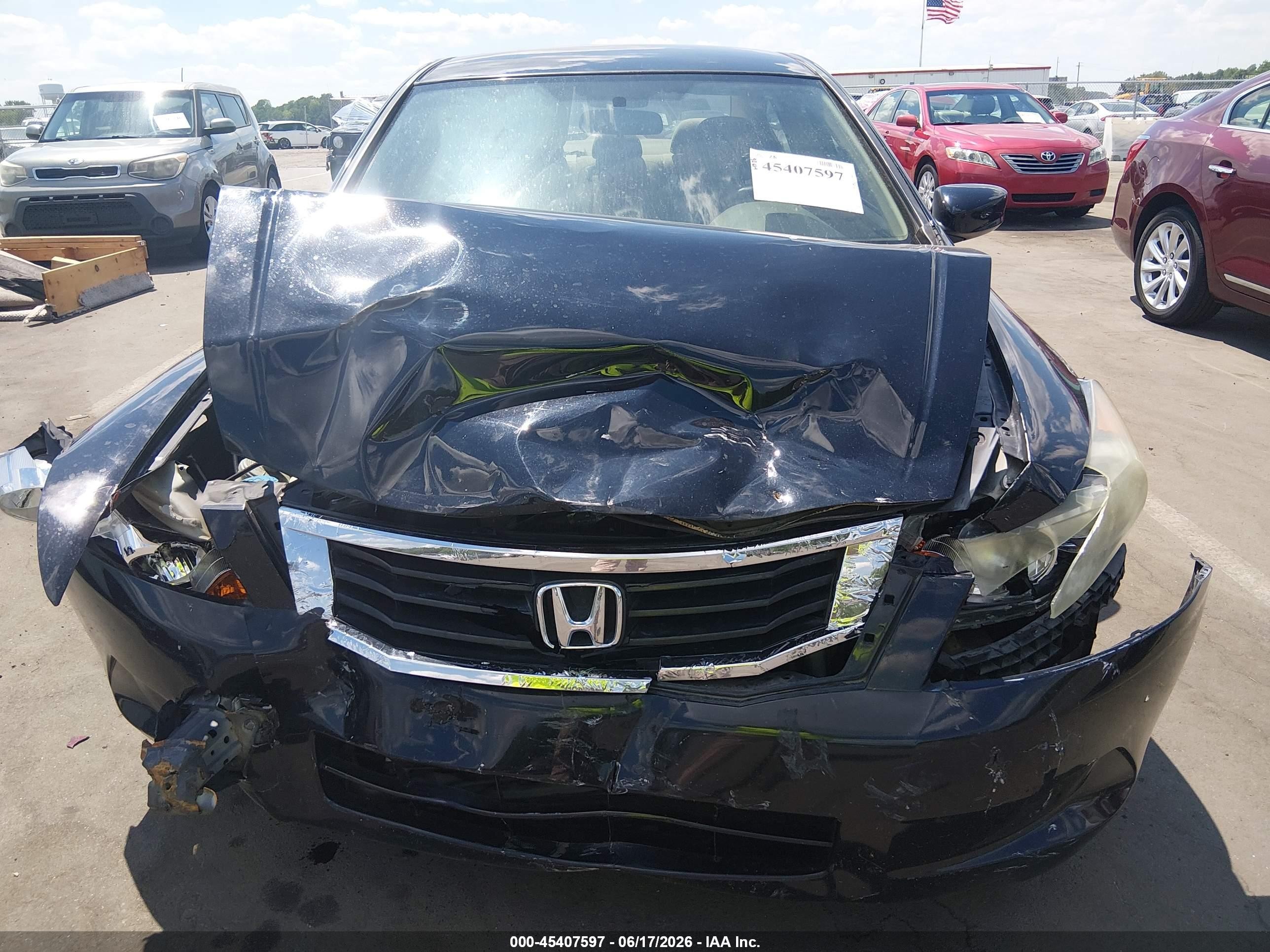 2008 Honda Accord 2.4 Lx-p Black vin: 1HGCP26448A107977