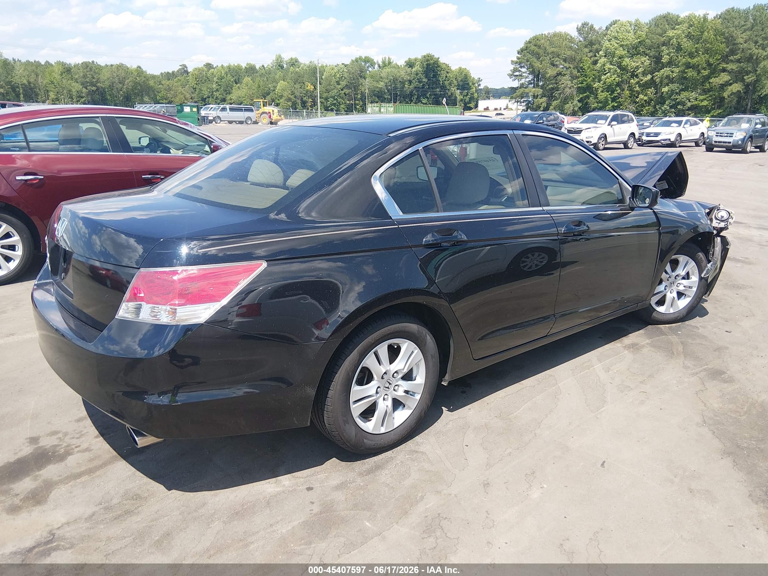 2008 Honda Accord 2.4 Lx-p Black vin: 1HGCP26448A107977