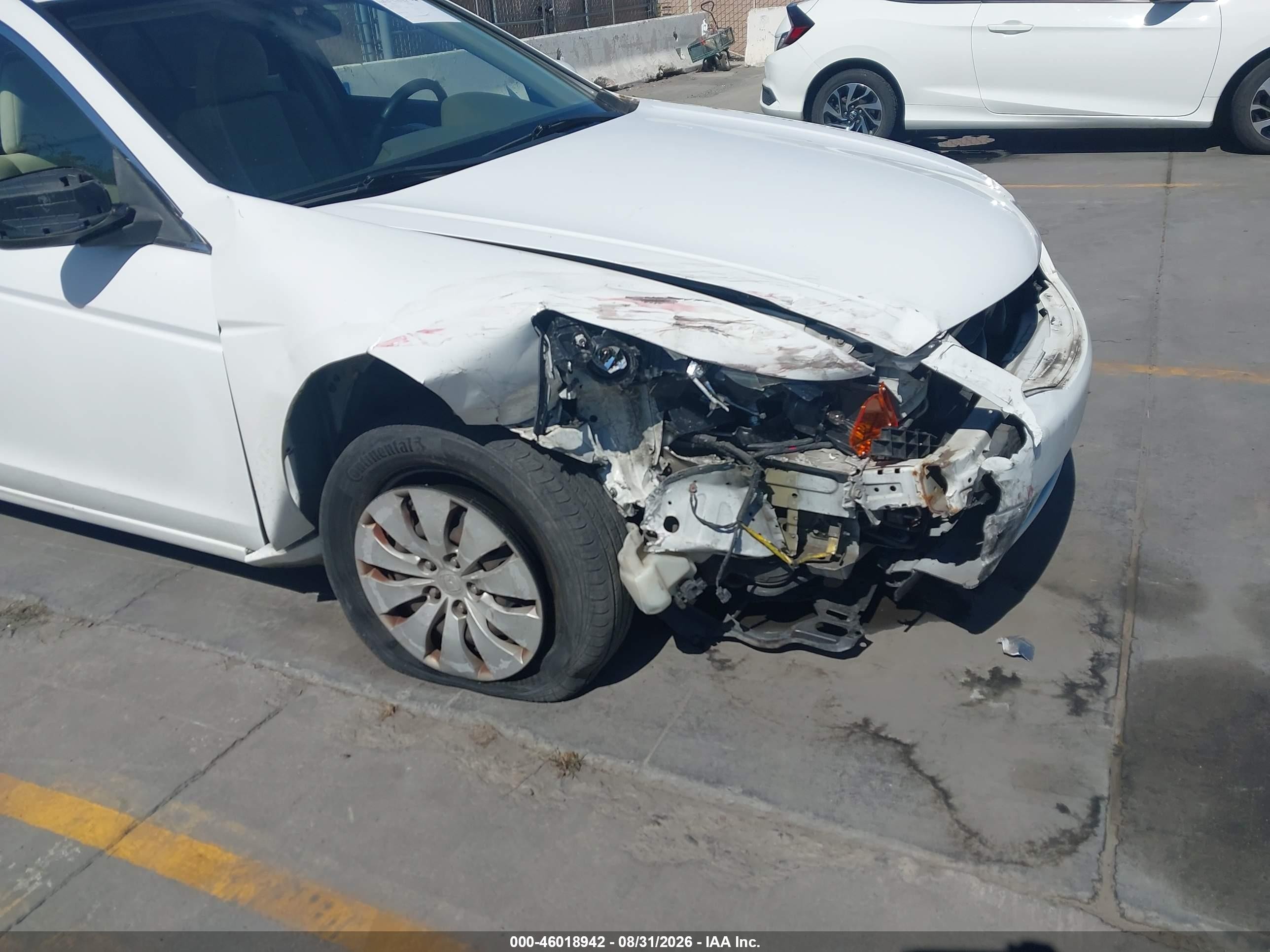 2009 Honda Accord 2.4 Lx-p White vin: 1HGCP26449A023532