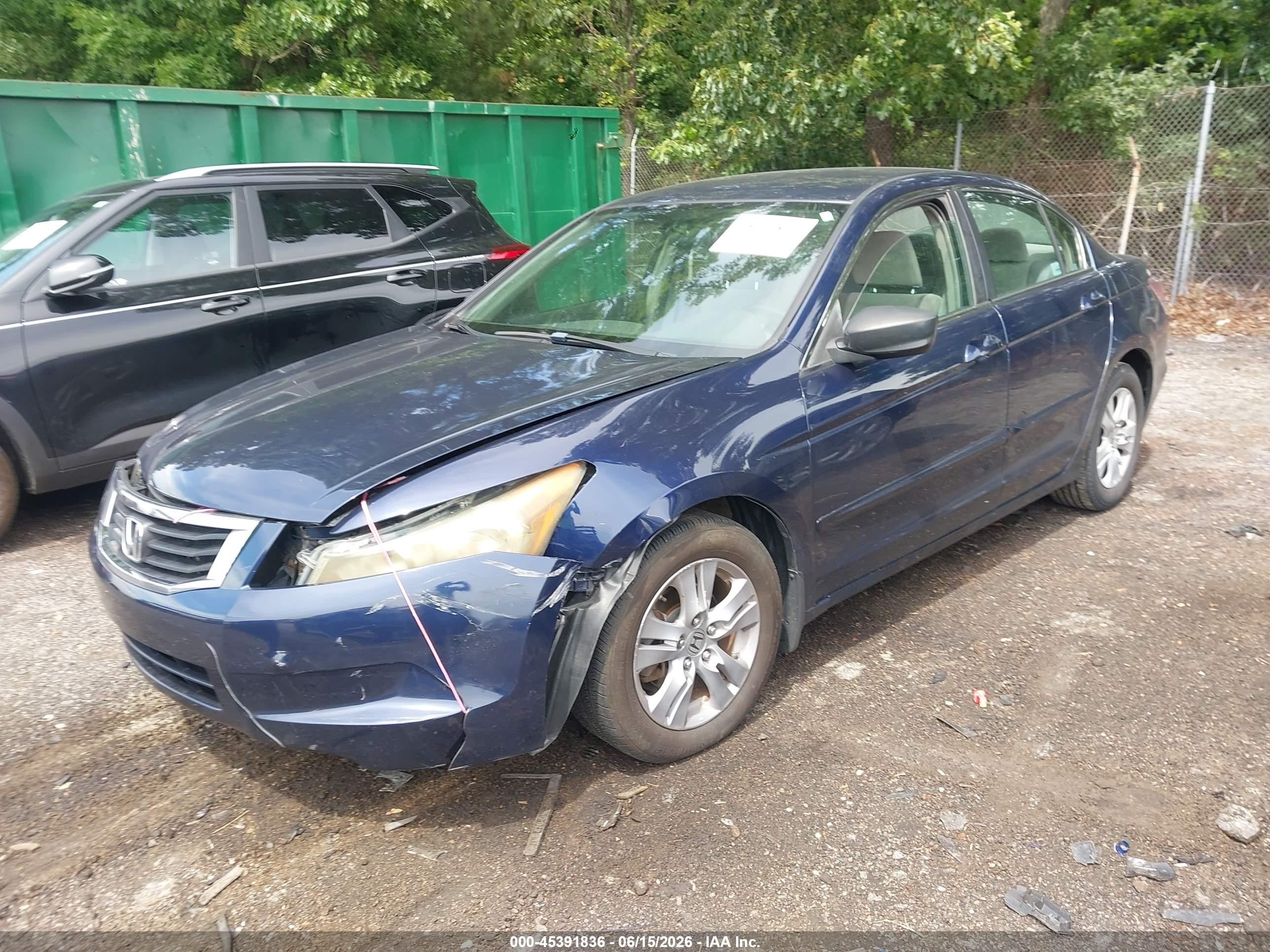 2009 Honda Accord 2.4 Lx-p Dark Blue vin: 1HGCP26449A080667