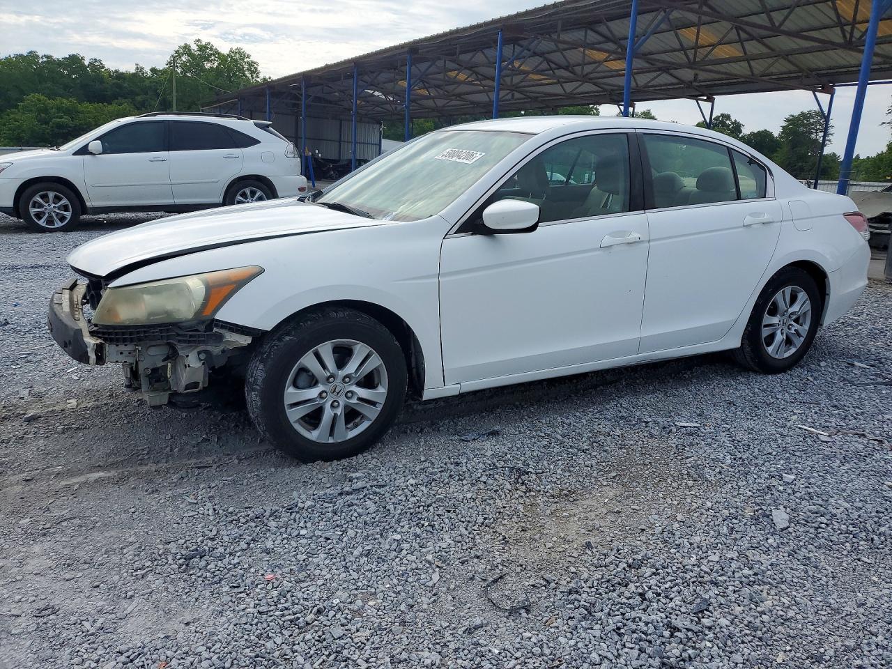 2009 Honda Accord Lxp White vin: 1HGCP26449A084573