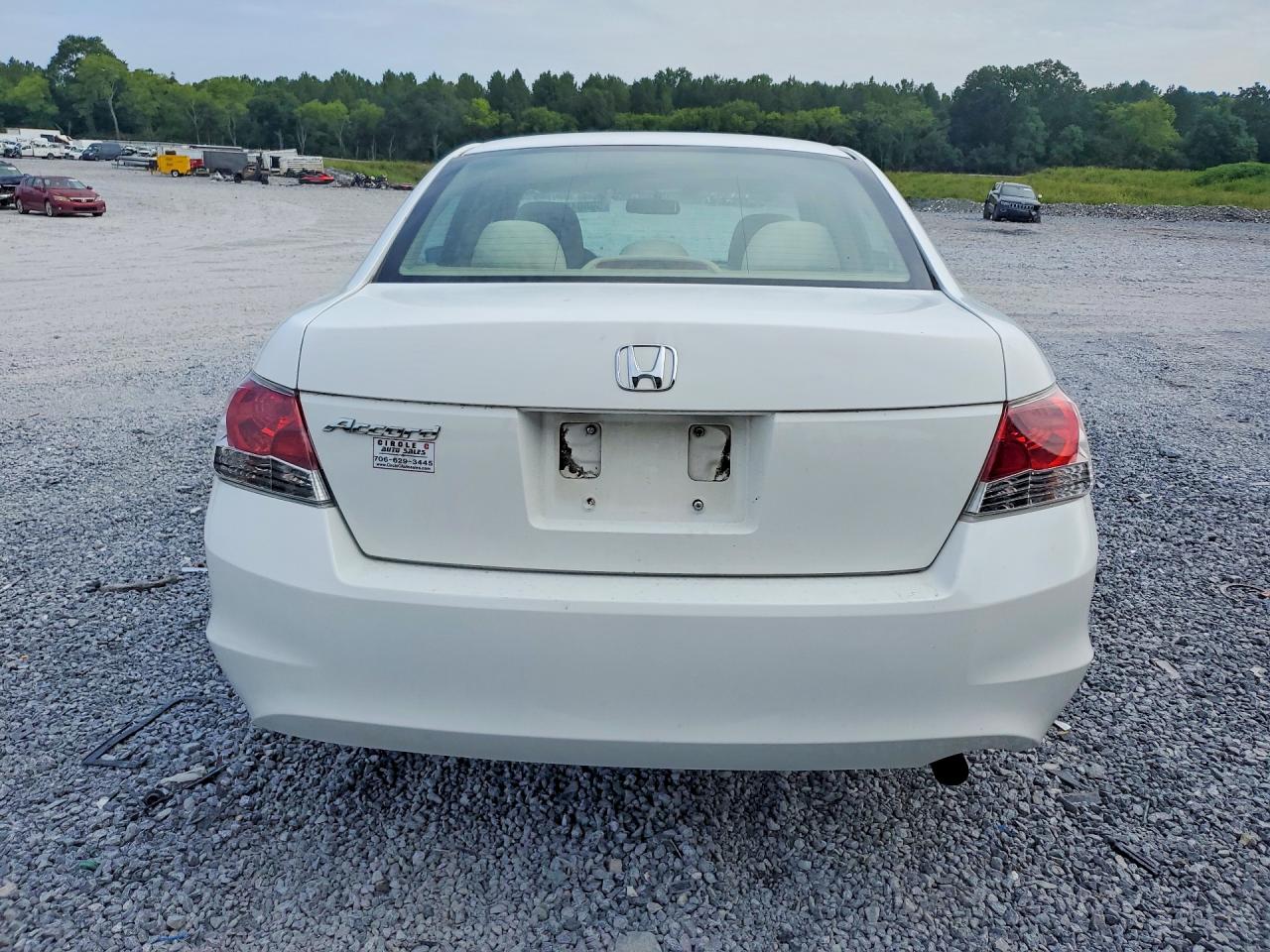 2009 Honda Accord Lxp White vin: 1HGCP26449A084573