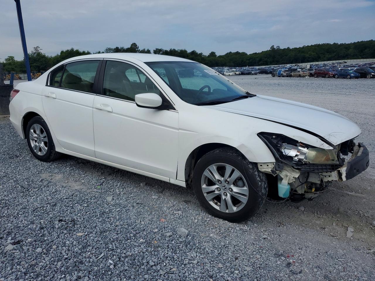 2009 Honda Accord Lxp White vin: 1HGCP26449A084573