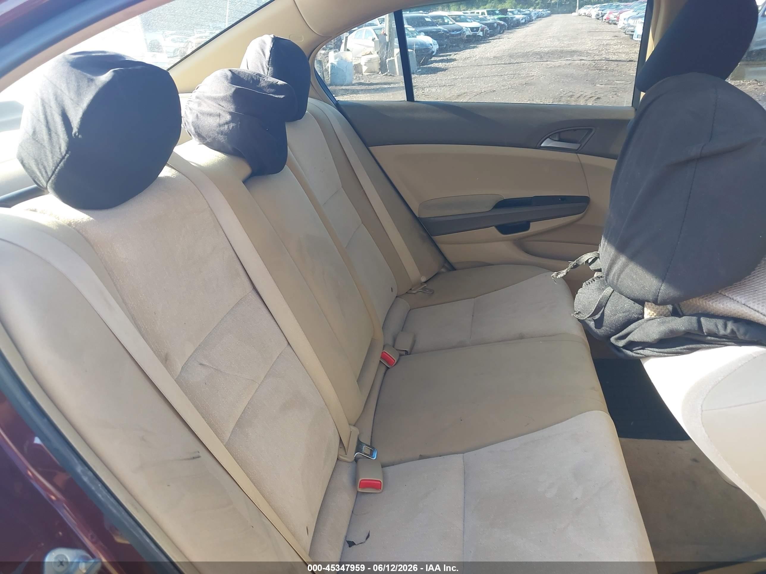 2009 Honda Accord 2.4 Lx-p Maroon vin: 1HGCP26449A184415