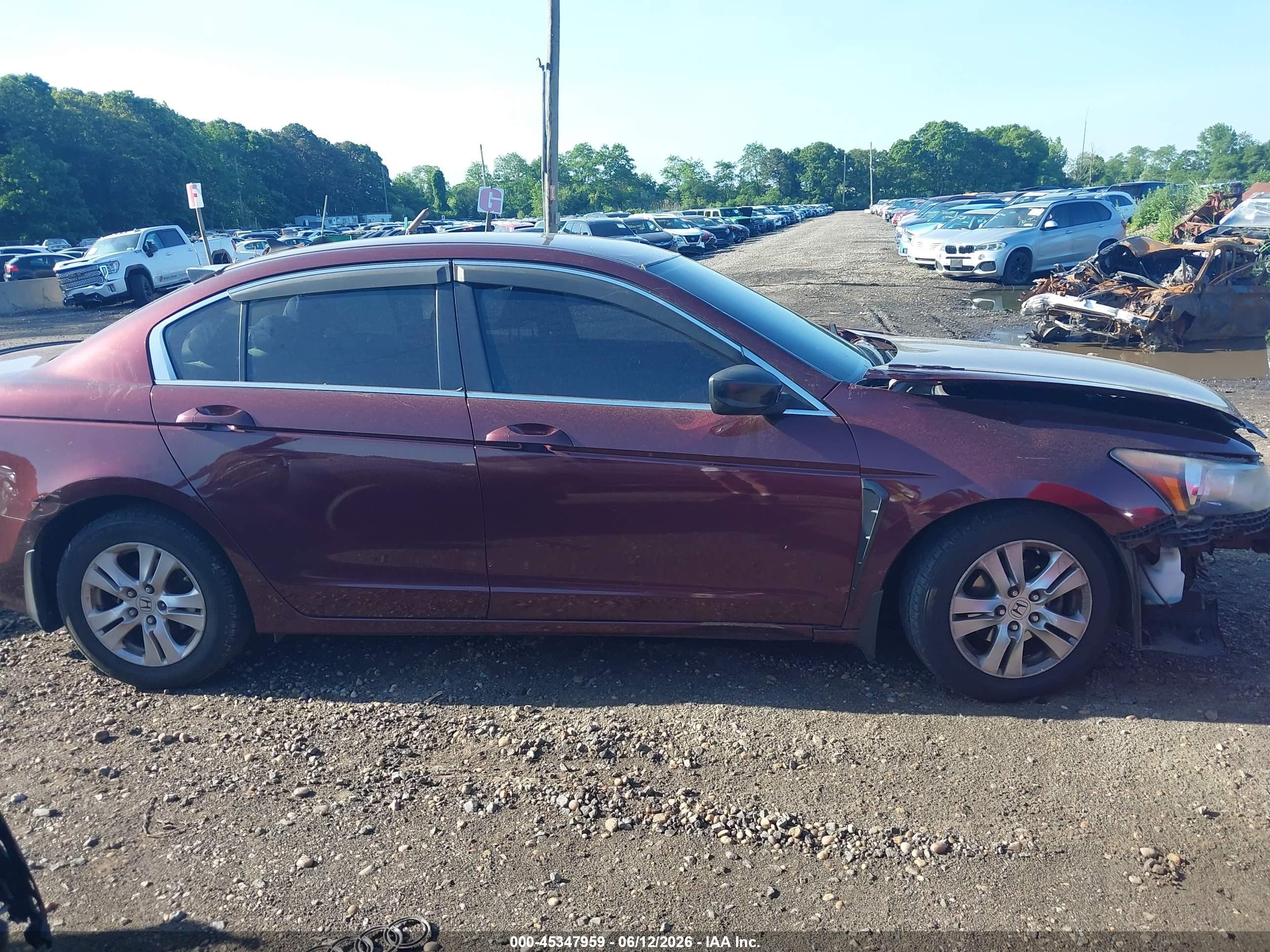 2009 Honda Accord 2.4 Lx-p Maroon vin: 1HGCP26449A184415