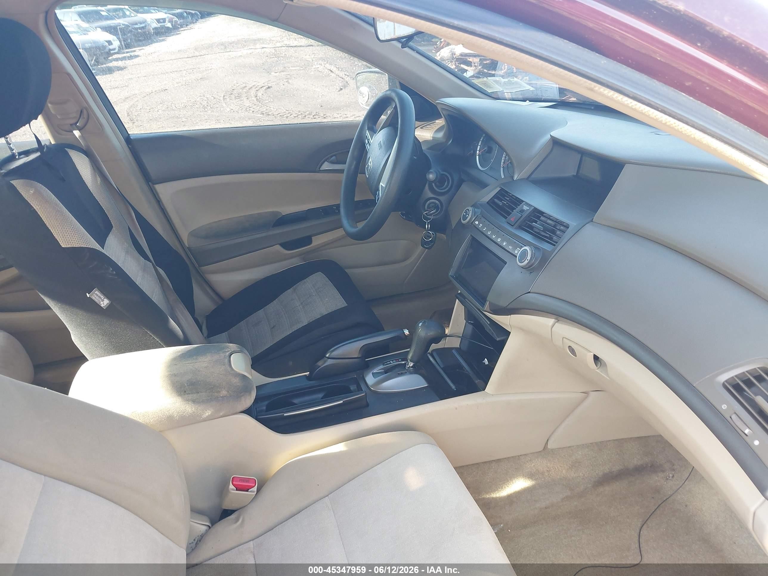 2009 Honda Accord 2.4 Lx-p Maroon vin: 1HGCP26449A184415