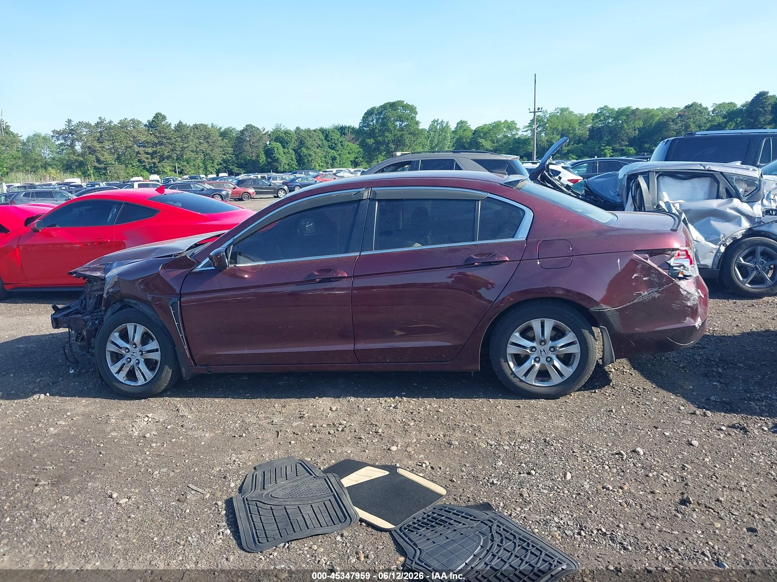 2009 Honda Accord 2.4 Lx-p Maroon vin: 1HGCP26449A184415