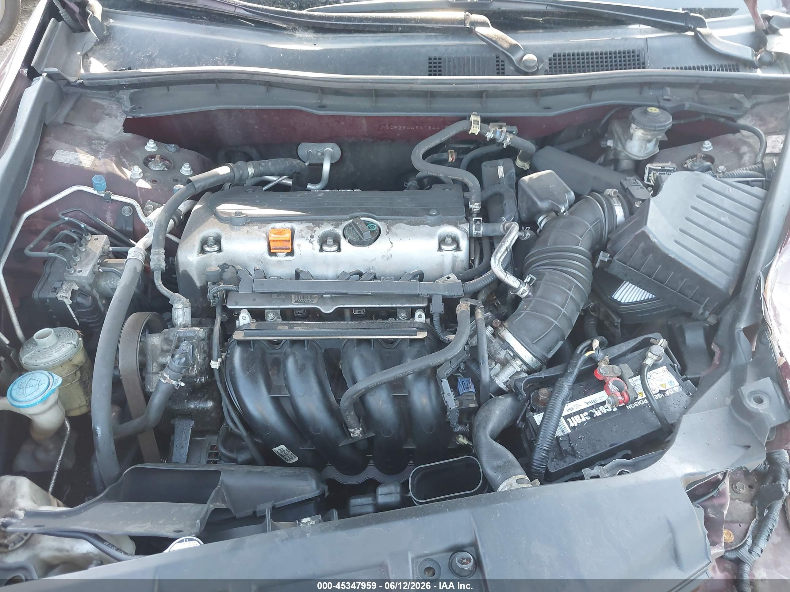 2009 Honda Accord 2.4 Lx-p Maroon vin: 1HGCP26449A184415