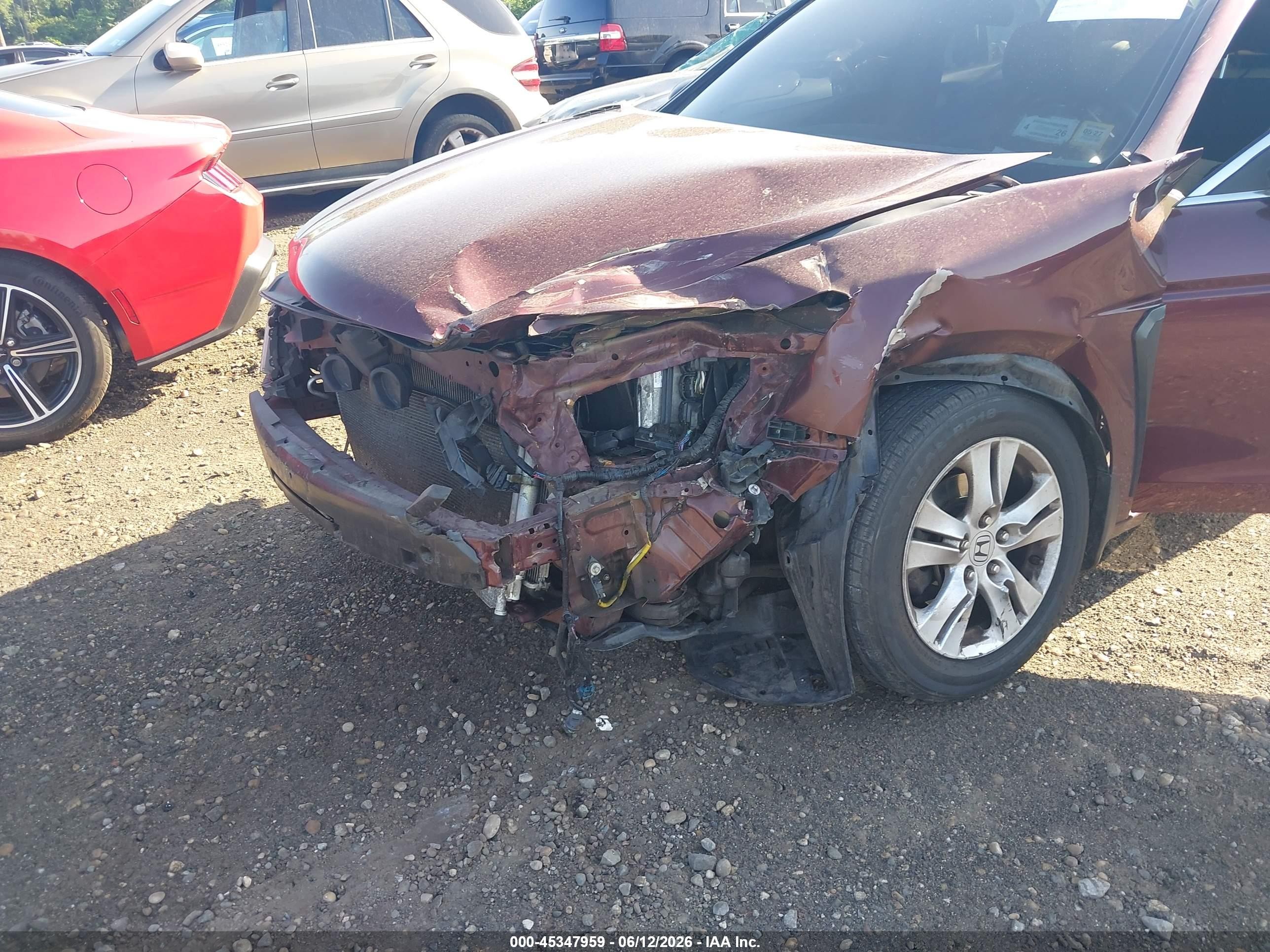 2009 Honda Accord 2.4 Lx-p Maroon vin: 1HGCP26449A184415