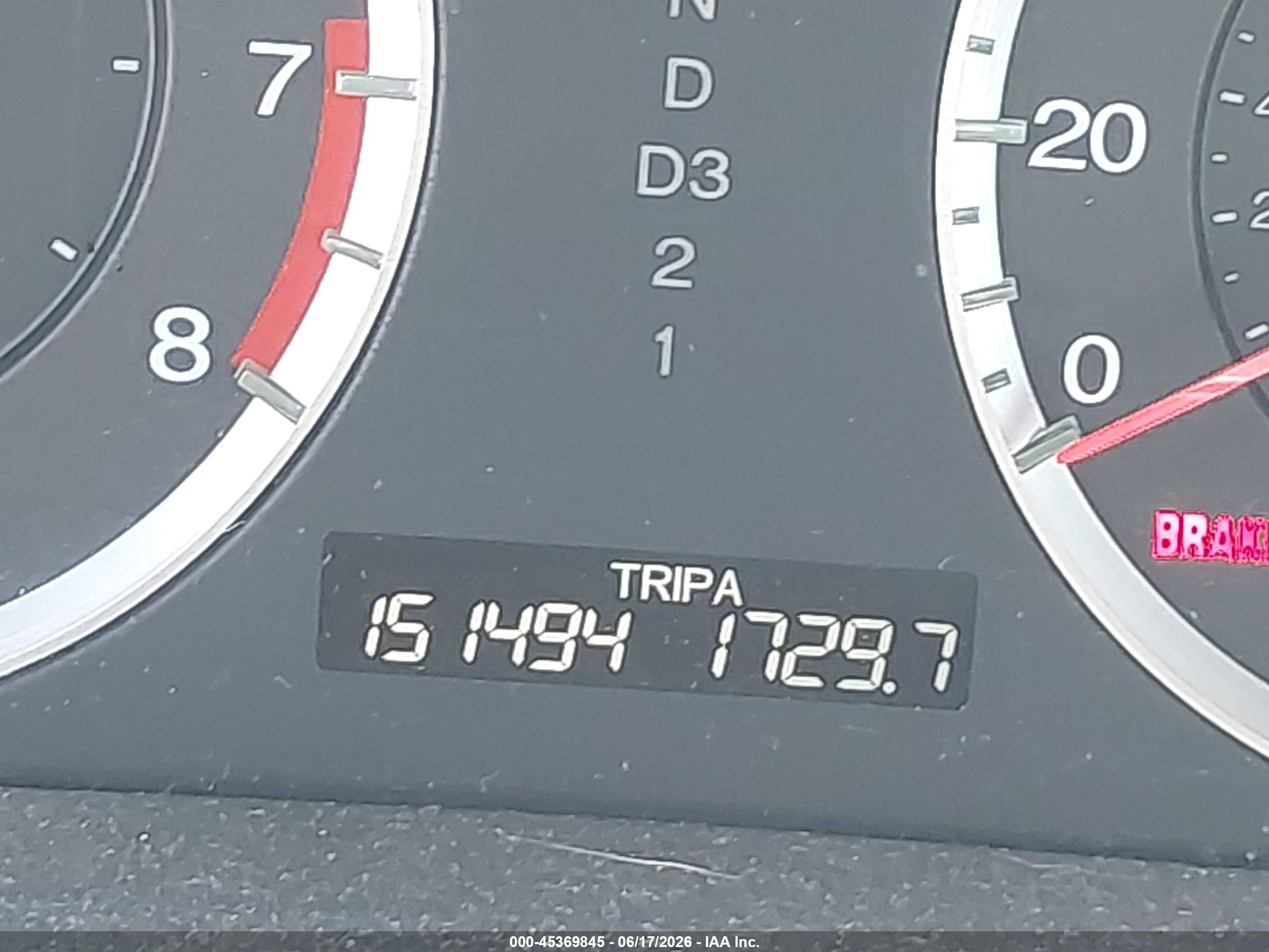 2009 Honda Accord 2.4 Lx-p Red vin: 1HGCP26449A201326