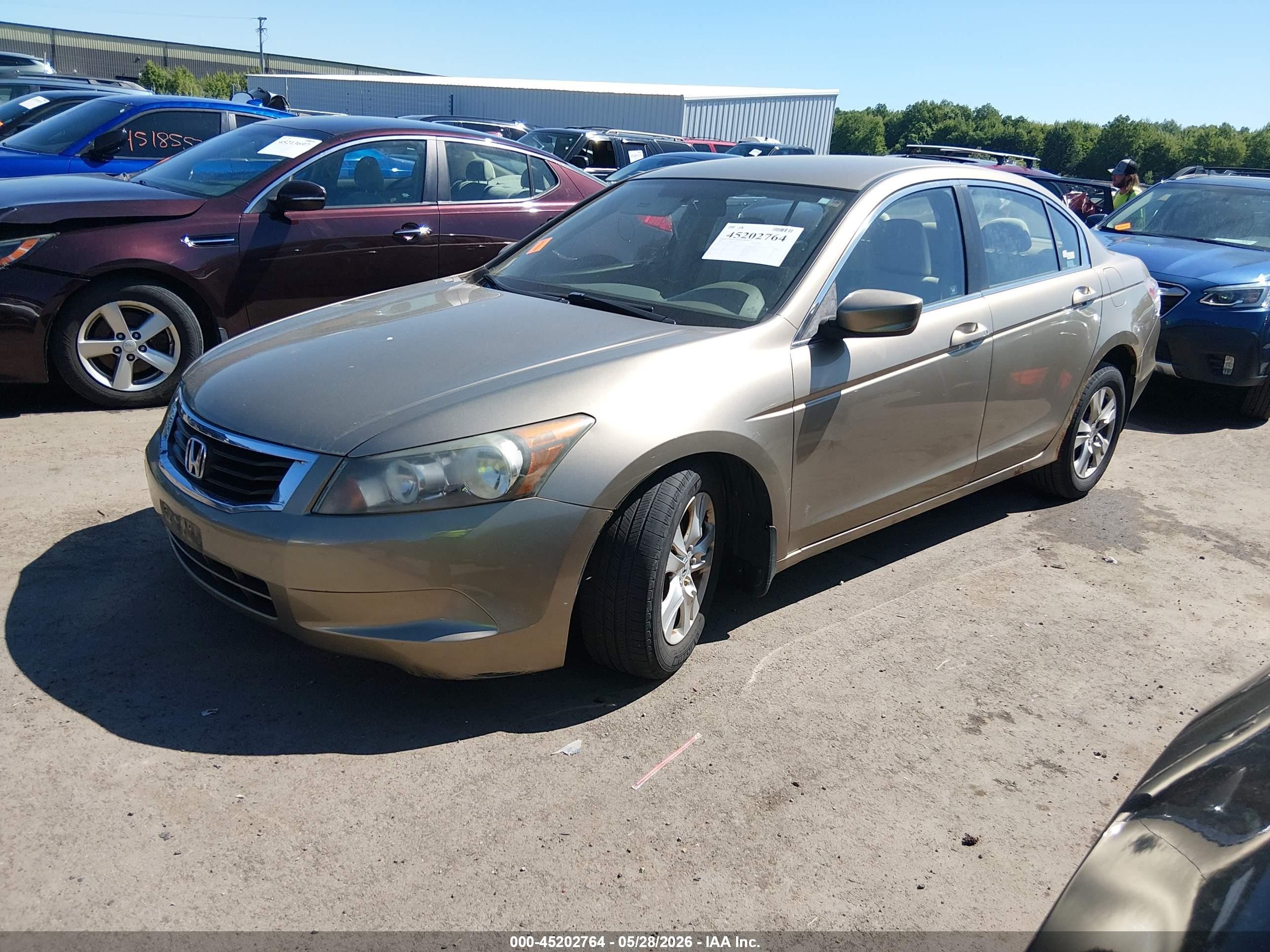 2008 Honda Accord 2.4 Lx-p Золотой vin: 1HGCP26458A113352