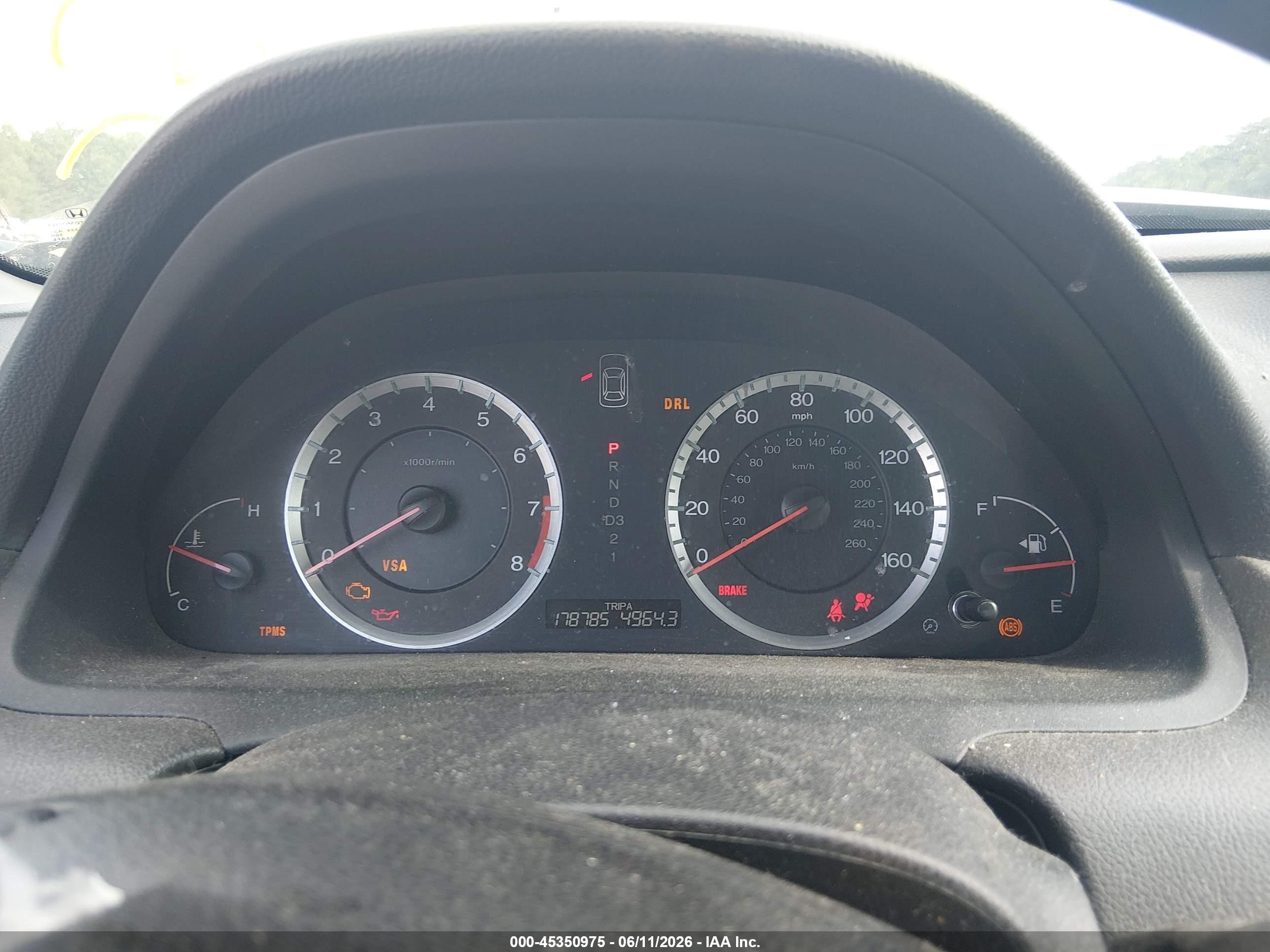 2008 Honda Accord 2.4 Lx-p Gray vin: 1HGCP26458A122682