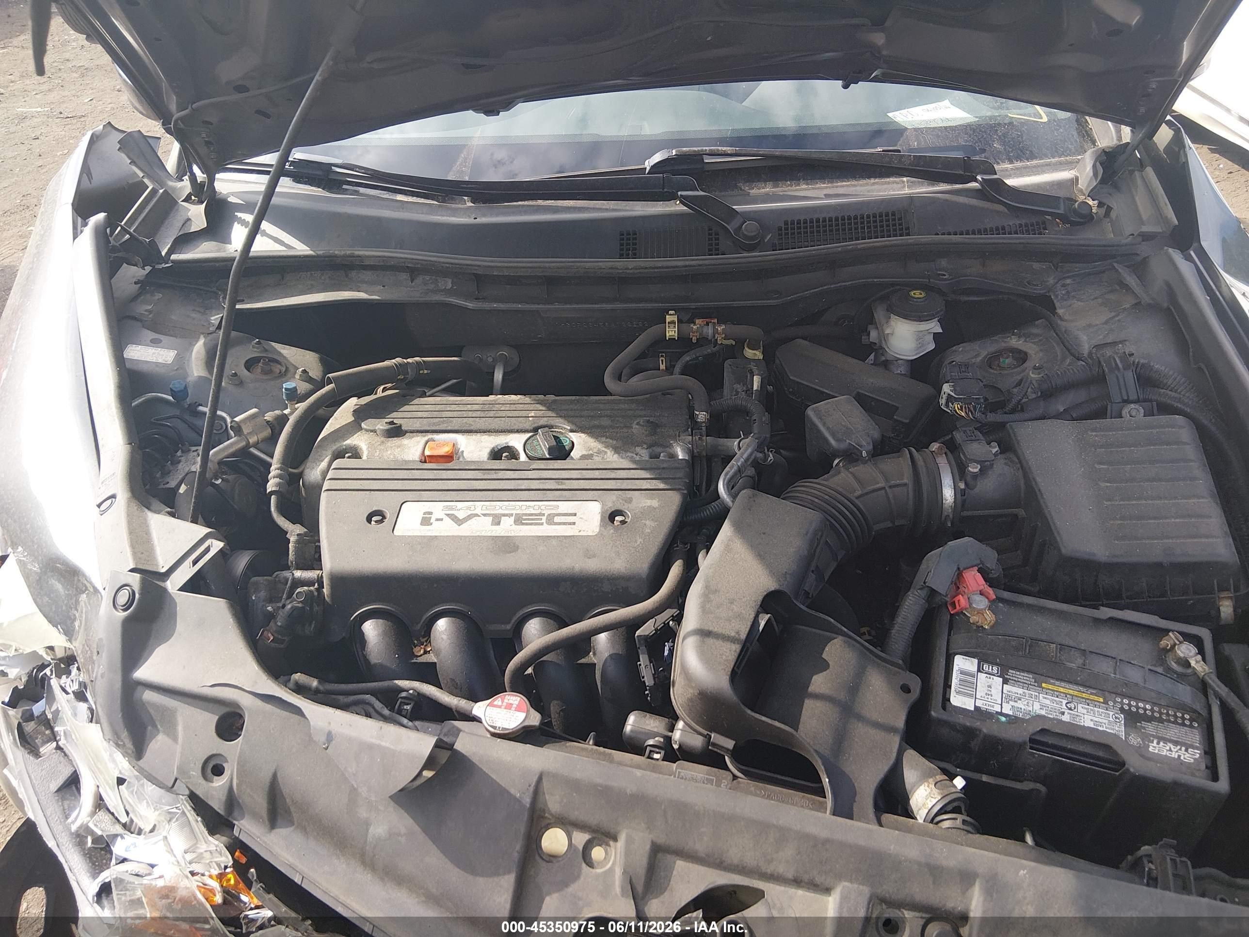 2008 Honda Accord 2.4 Lx-p Gray vin: 1HGCP26458A122682