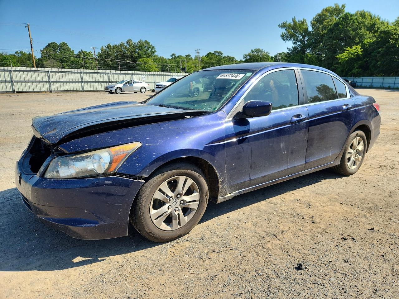 2008 Honda Accord Lxp Blue vin: 1HGCP26458A123203