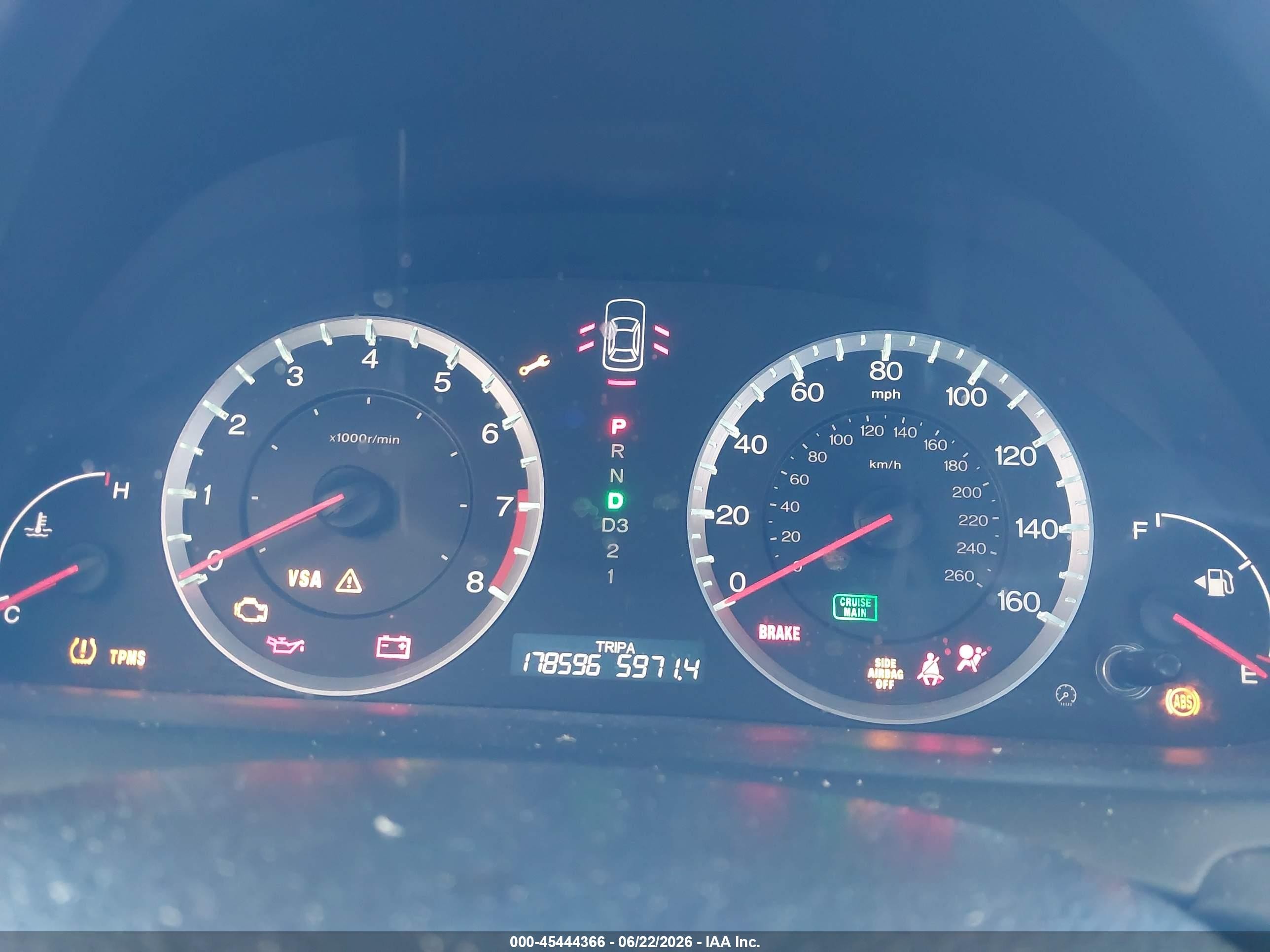 2009 Honda Accord 2.4 Lx-p Silver vin: 1HGCP26459A001877