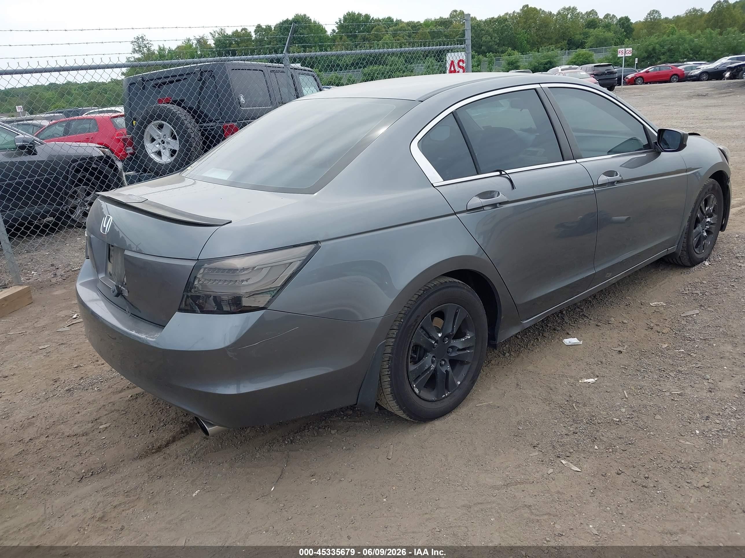 2009 Honda Accord 2.4 Lx-p Gray vin: 1HGCP26459A051212