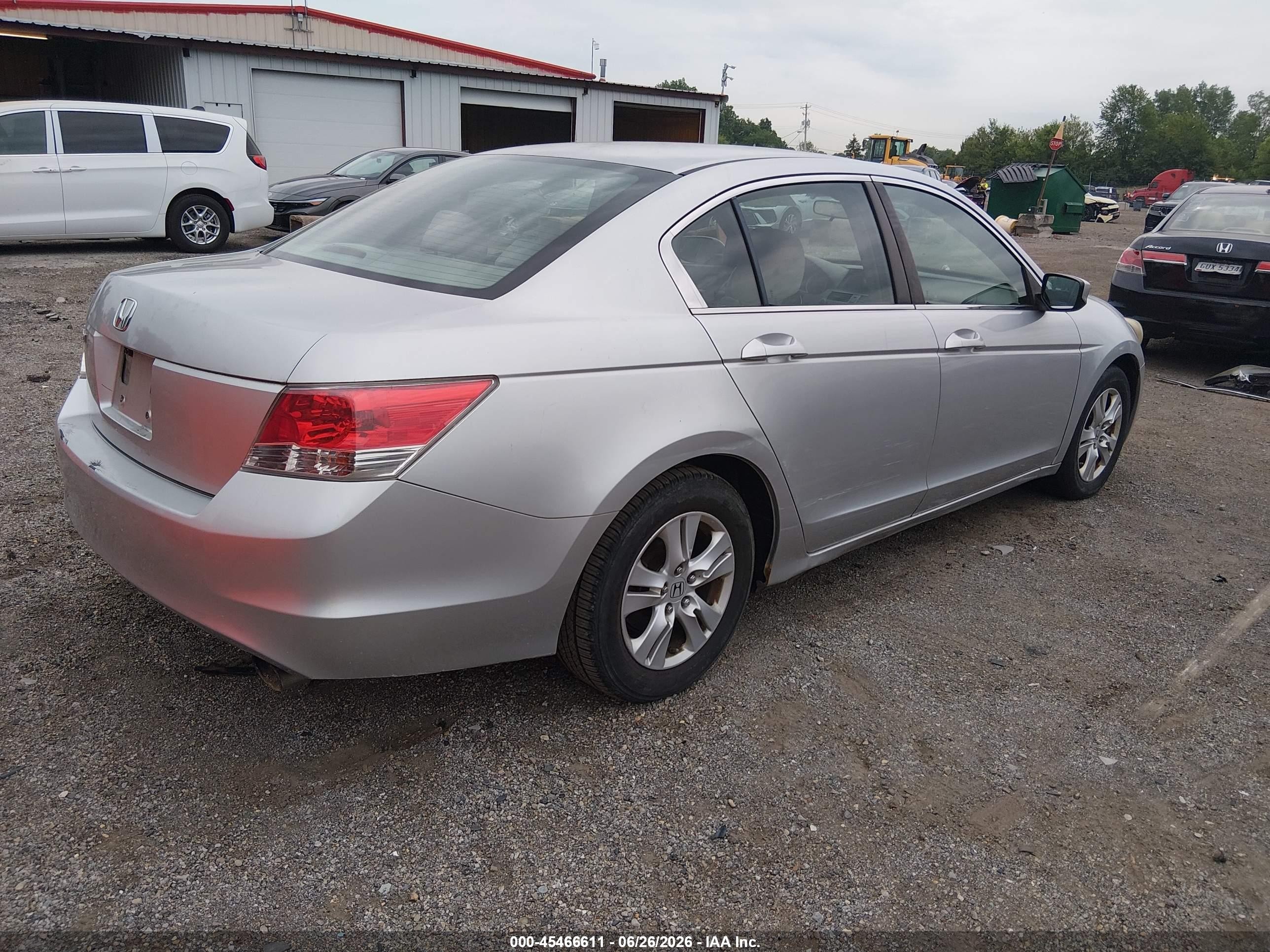 2009 Honda Accord 2.4 Lx-p Silver vin: 1HGCP26459A084307